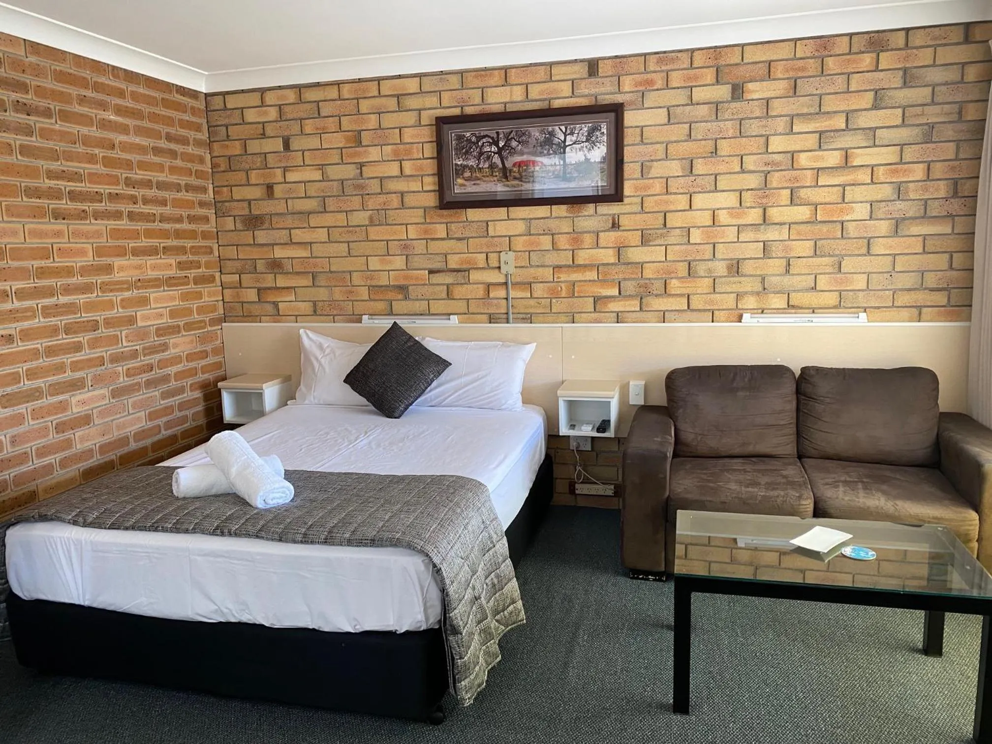 Bed in Buckaroo Motor Inn