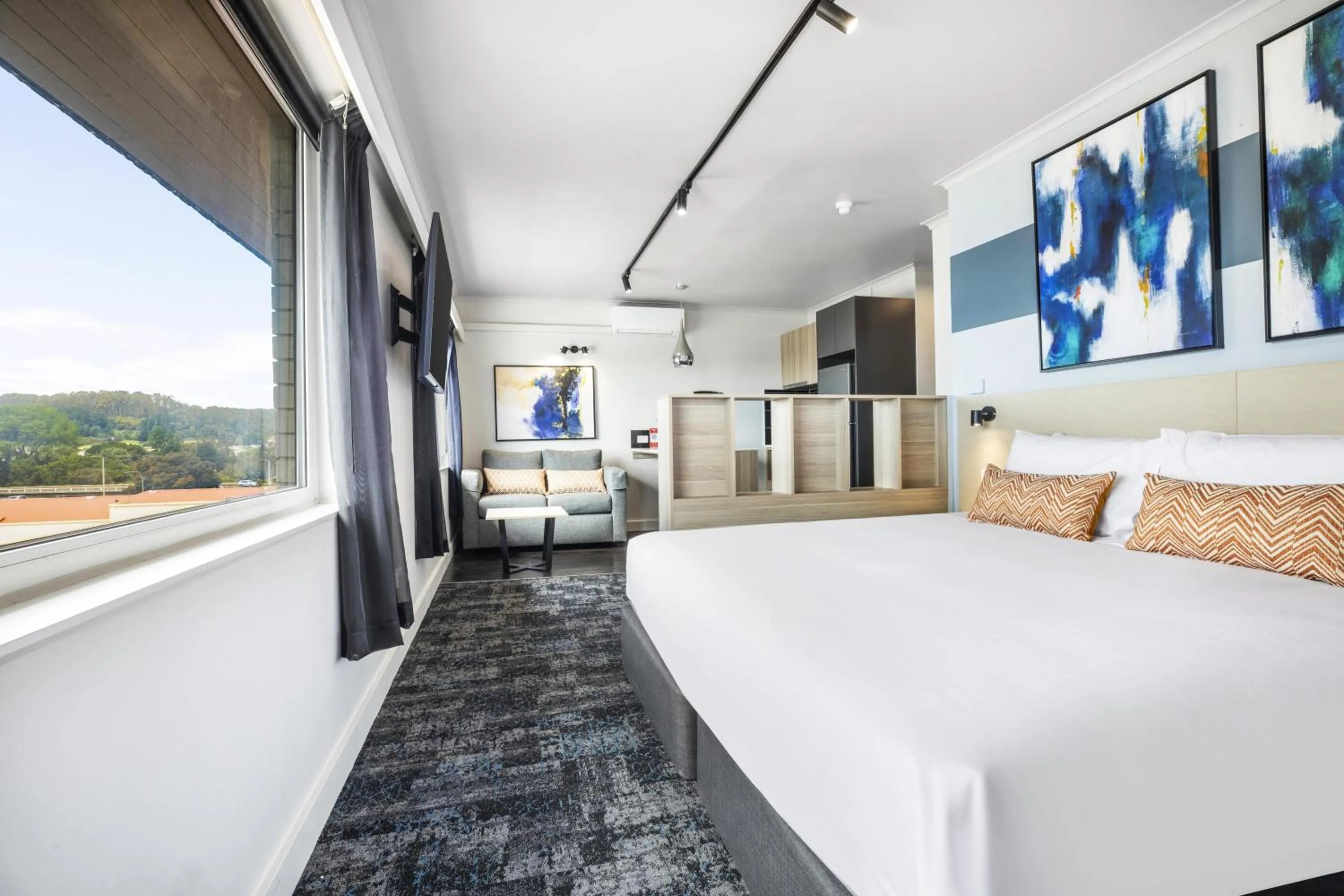 Bedroom, Bed in Nightcap at Burnie Townhouse