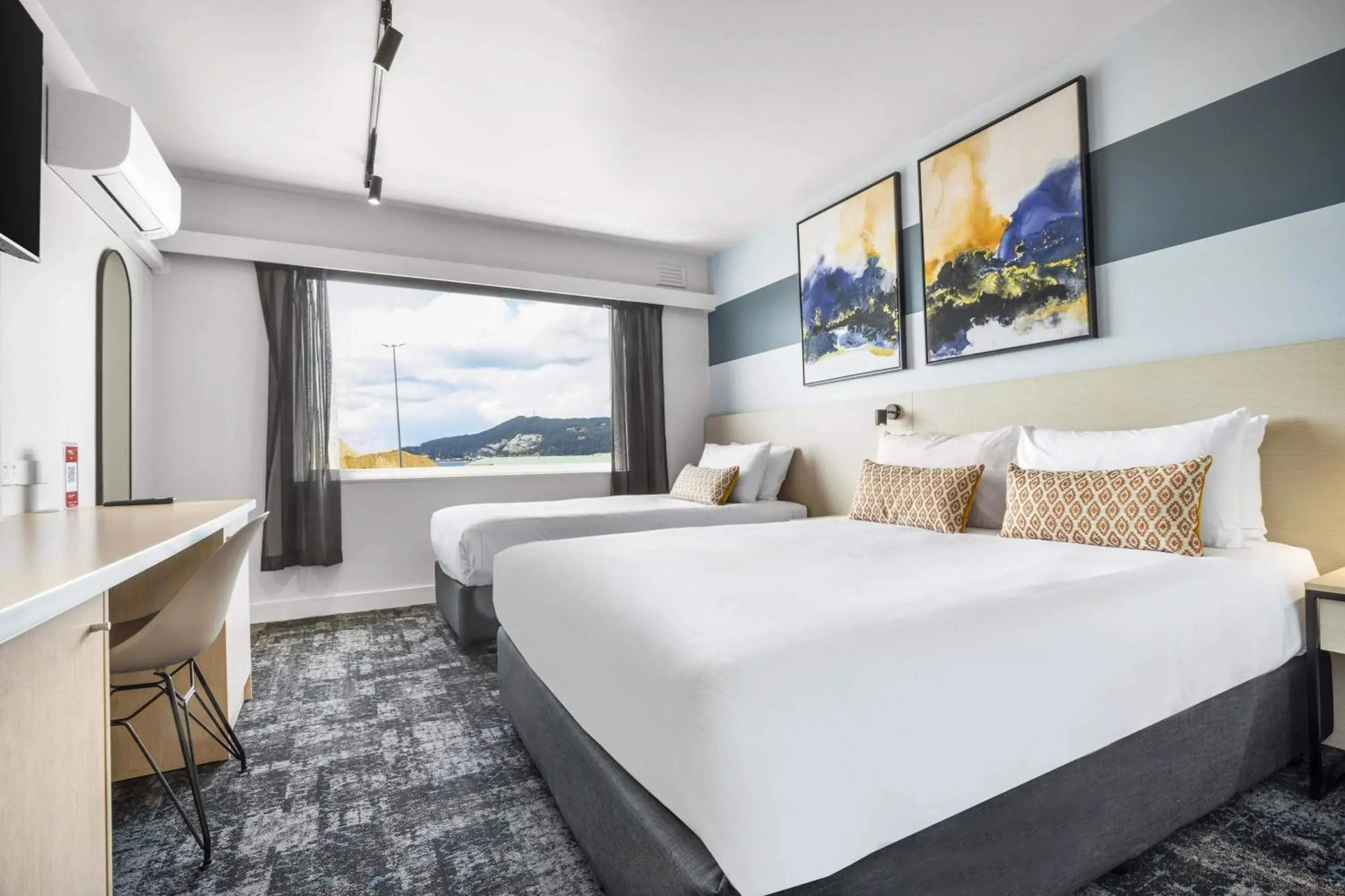 Bedroom, Bed in Nightcap at Burnie Townhouse Bedroom, Bed in Nightcap at Burnie Townhouse