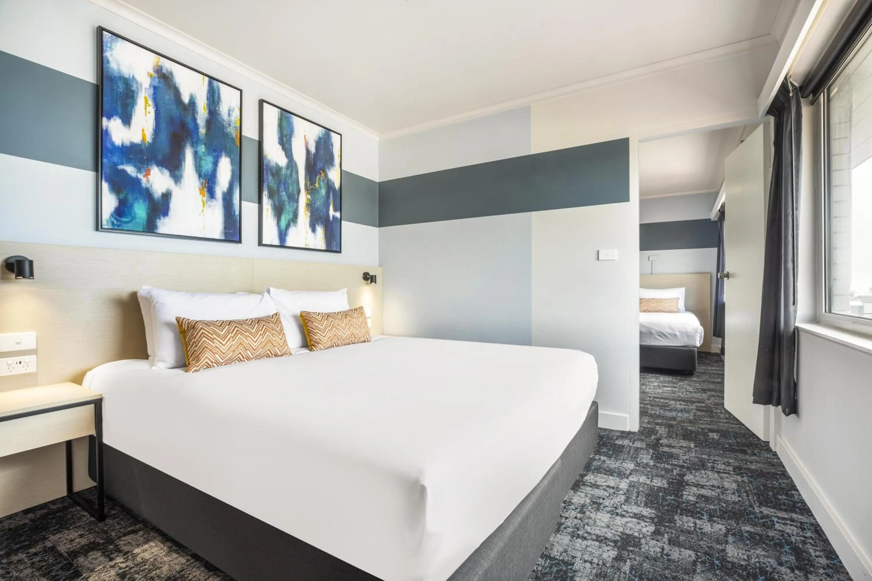 Bedroom, Bed in Nightcap at Burnie Townhouse