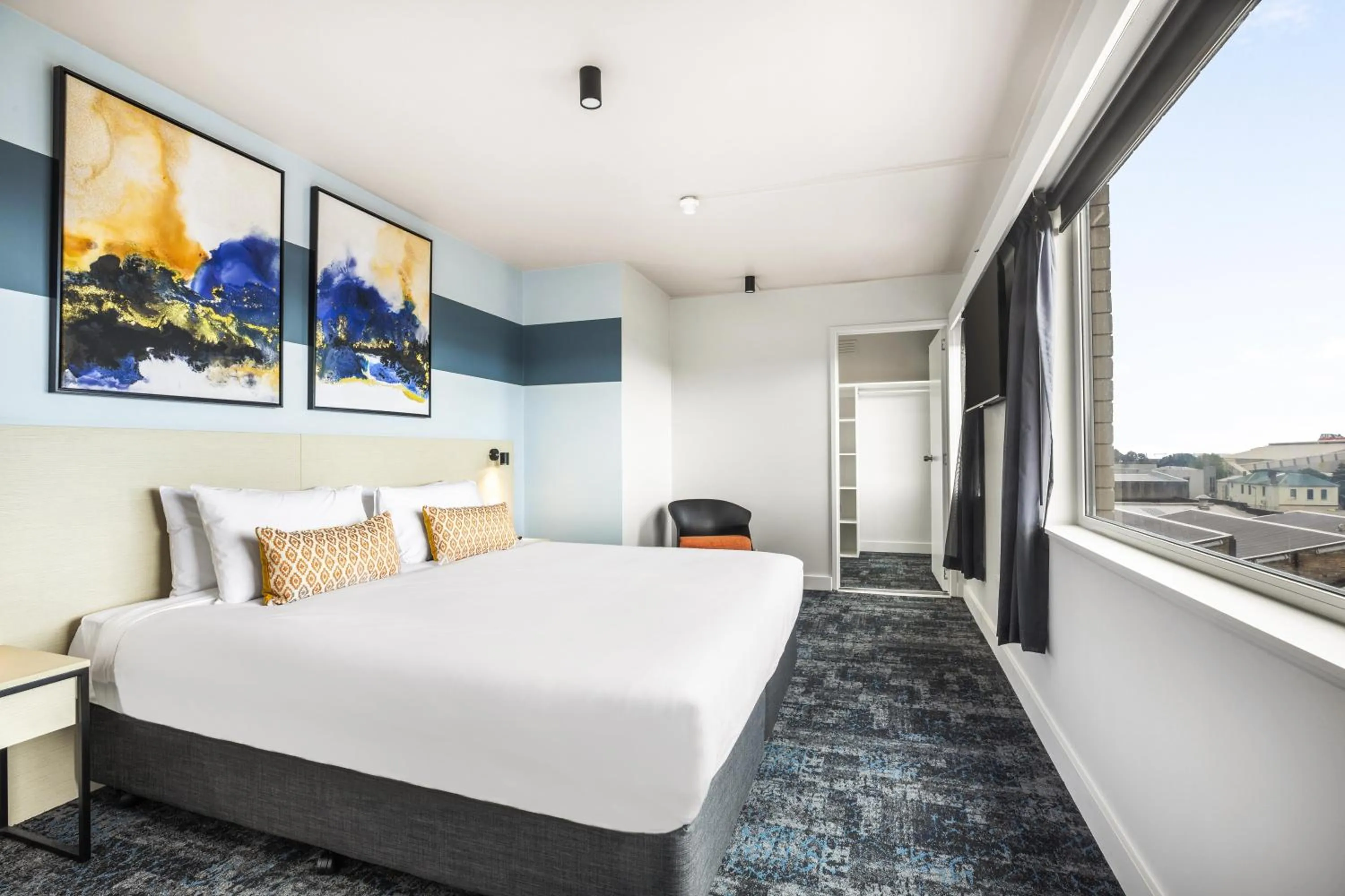 Bedroom, Bed in Nightcap at Burnie Townhouse