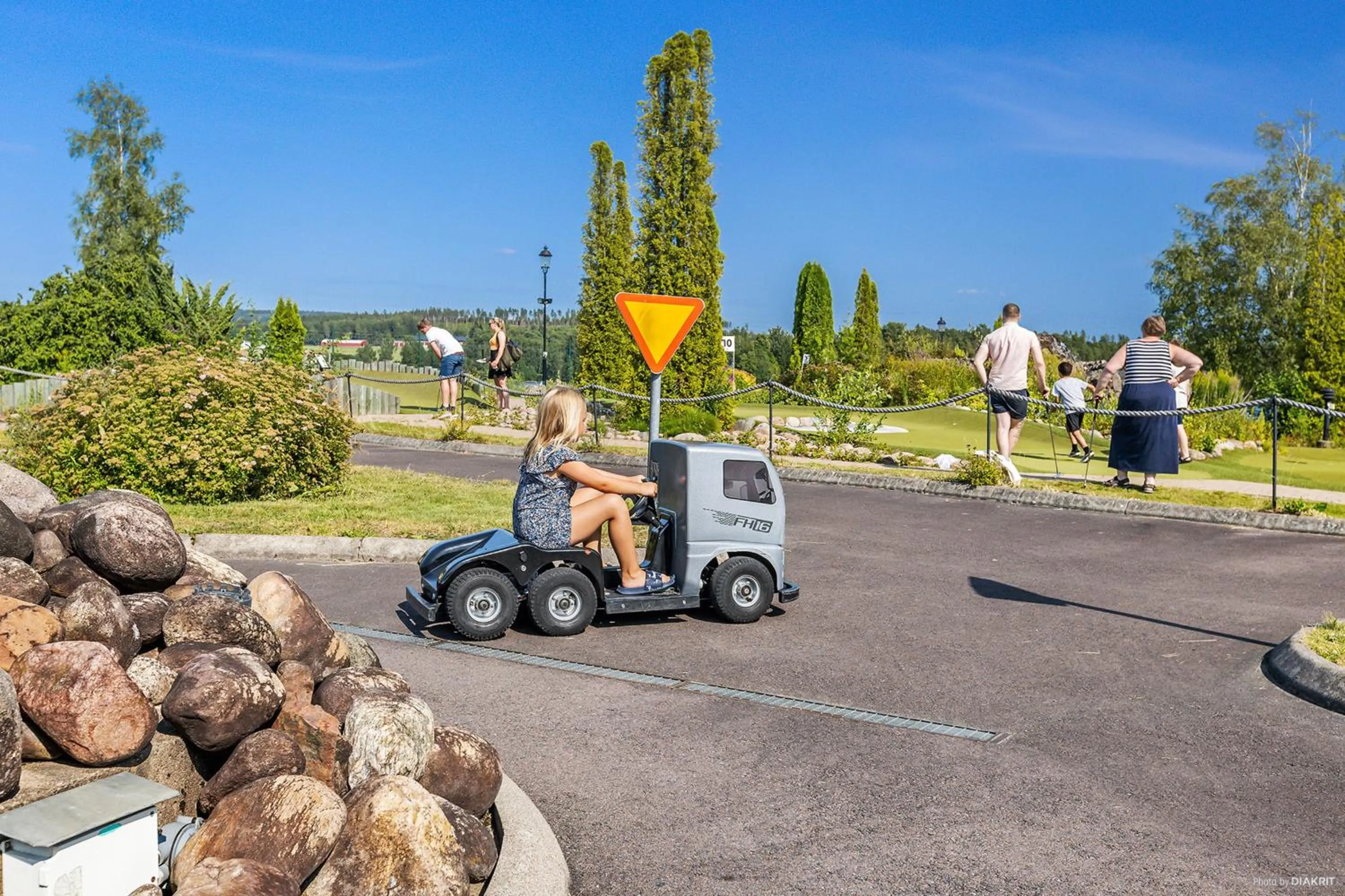 Children play ground in First Camp Sunne - Fryksdalen