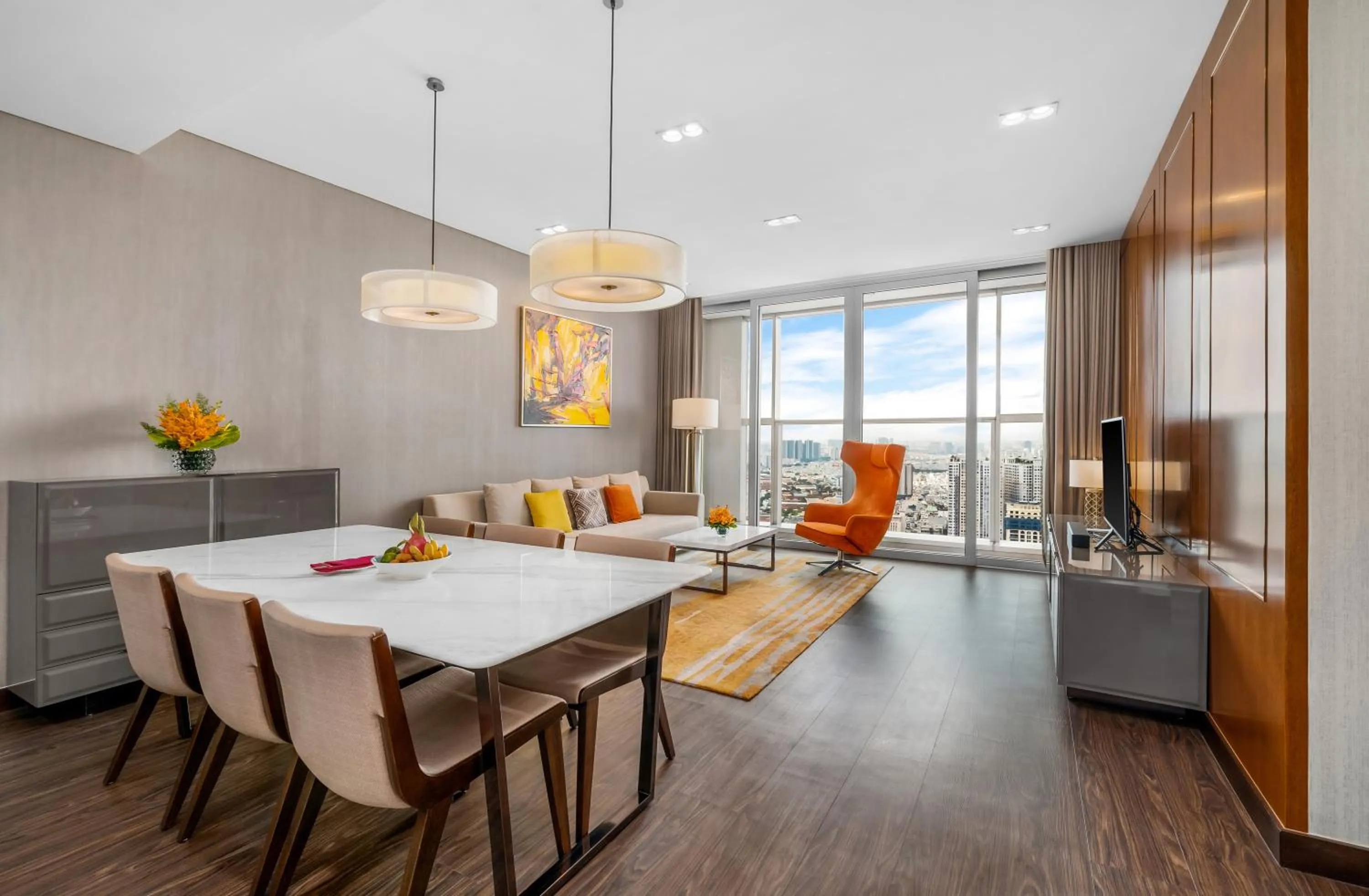 Living room in Sedona Suites Ho Chi Minh City