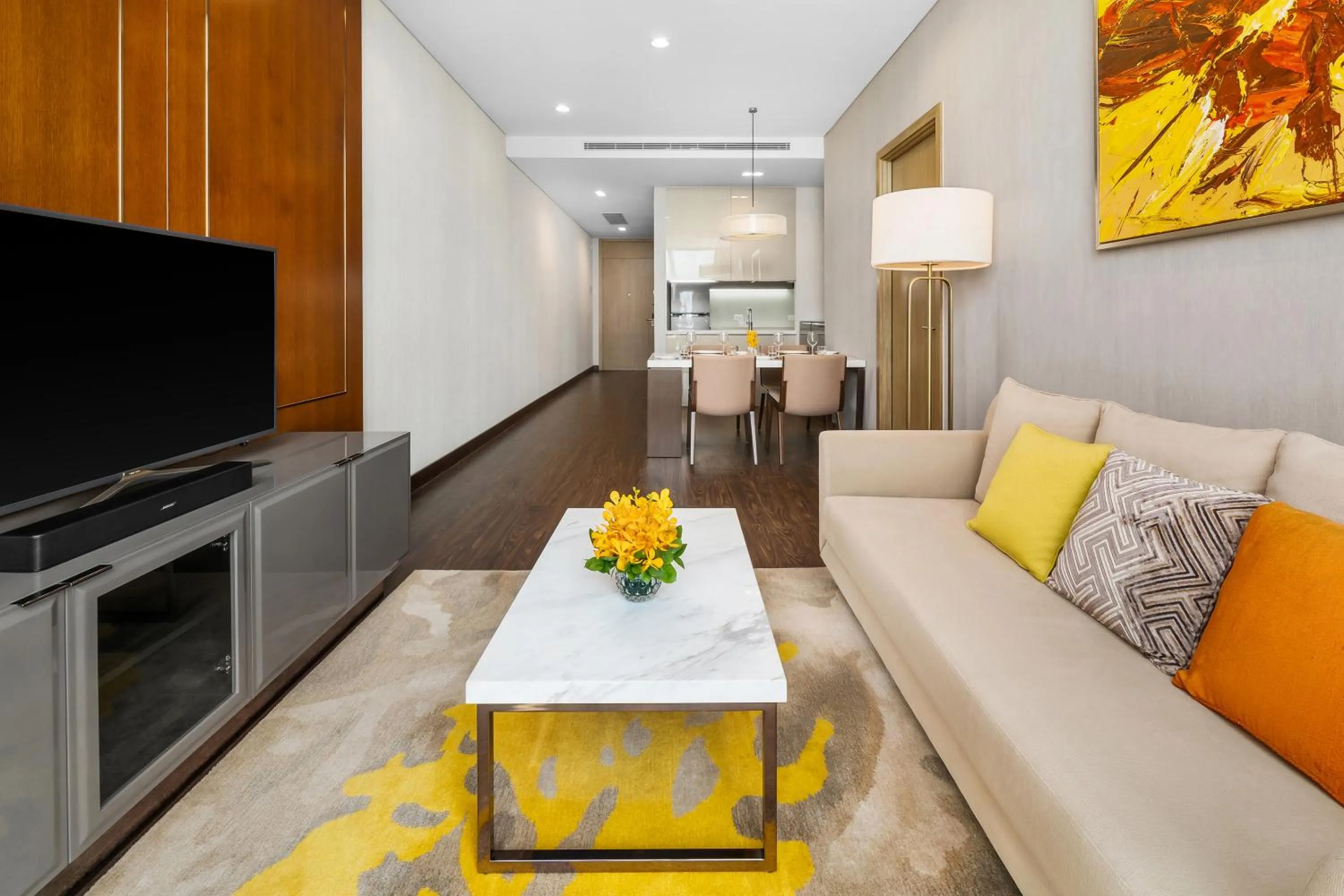 Living room in Sedona Suites Ho Chi Minh City