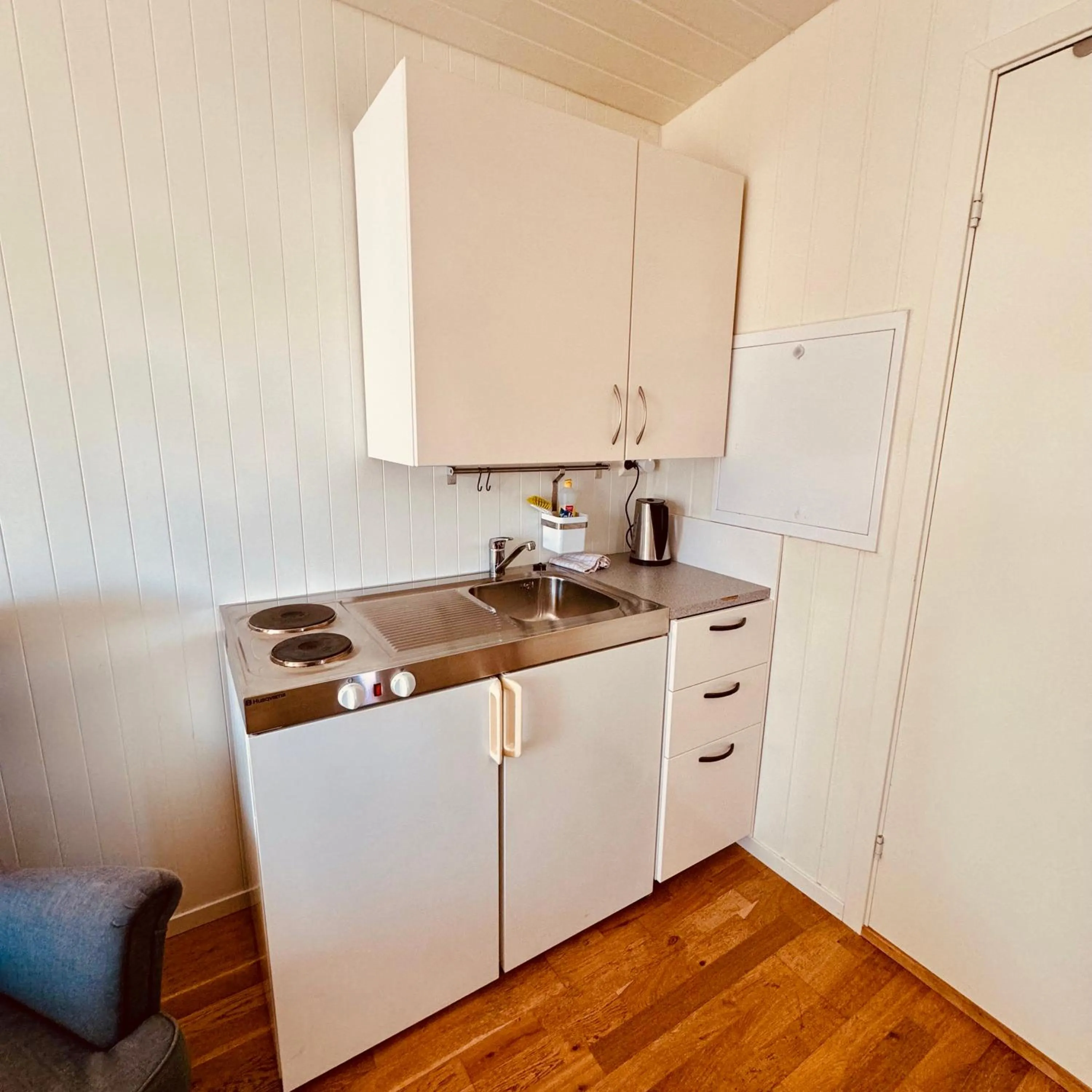 Kitchen or kitchenette in Sjøberg Hotell og Ferie Leiligheter