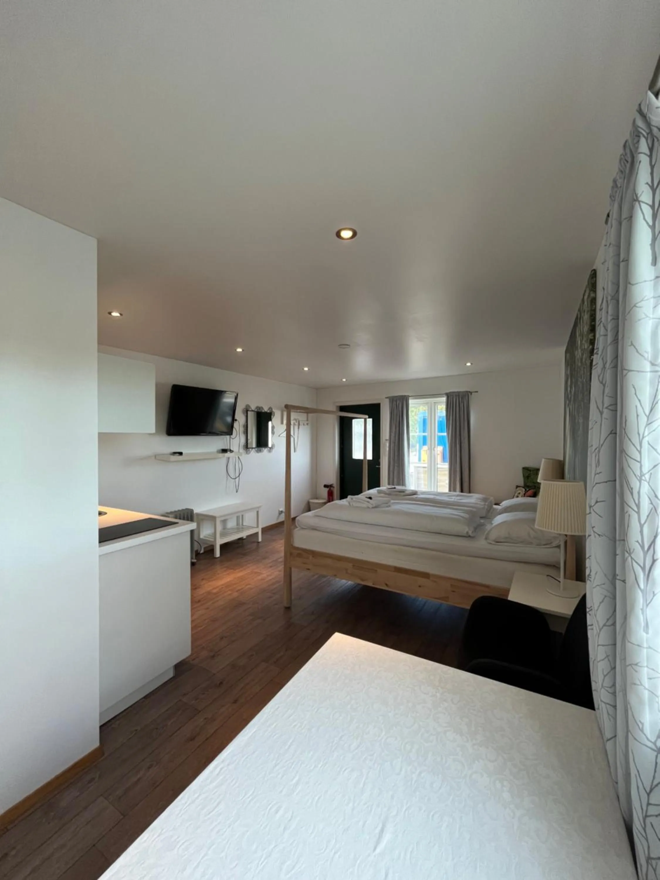 Bed in Sjøberg Hotell og Ferie Leiligheter