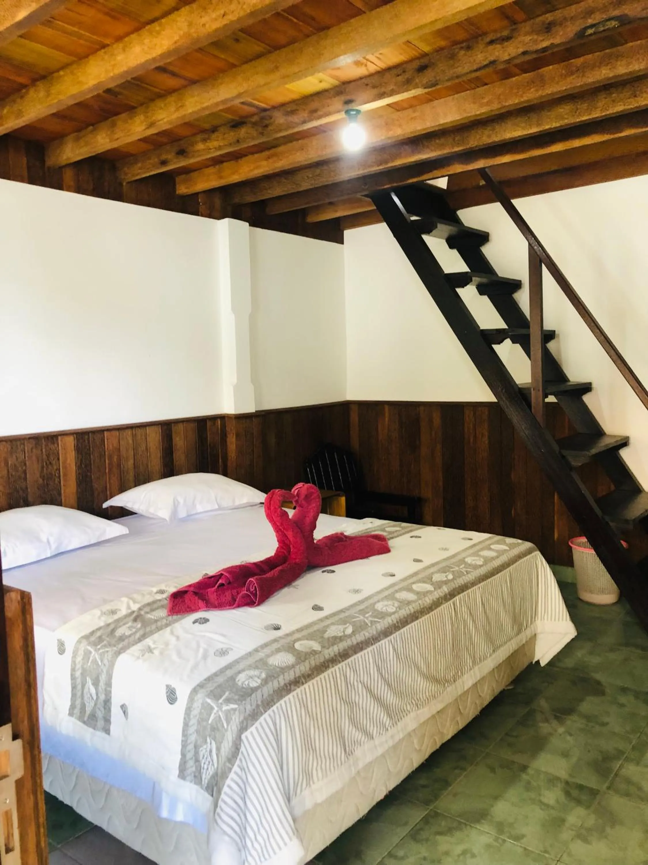 Bed in Padangbai Beach inn