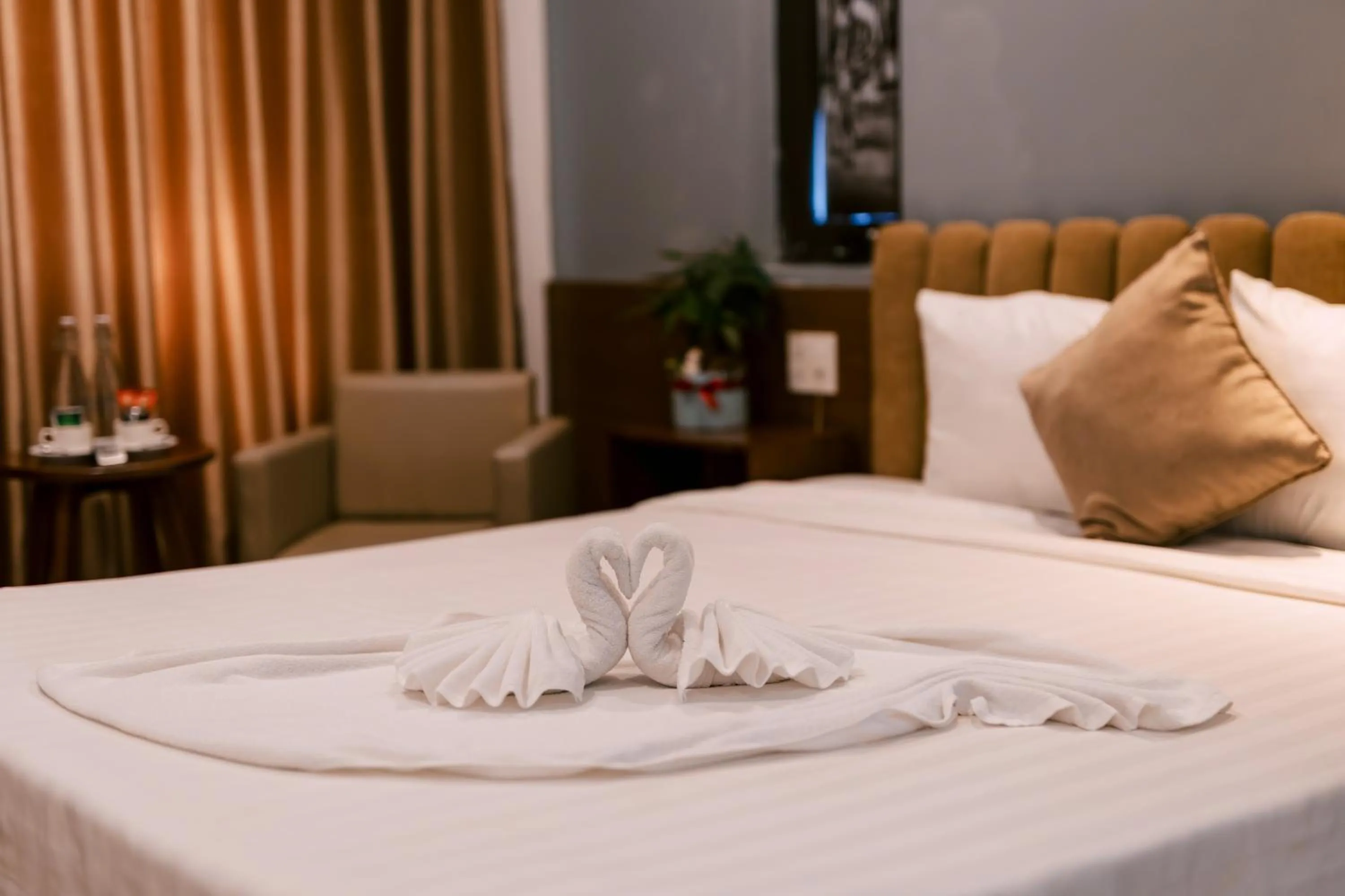 Bed in Gardenia Hue Hotel