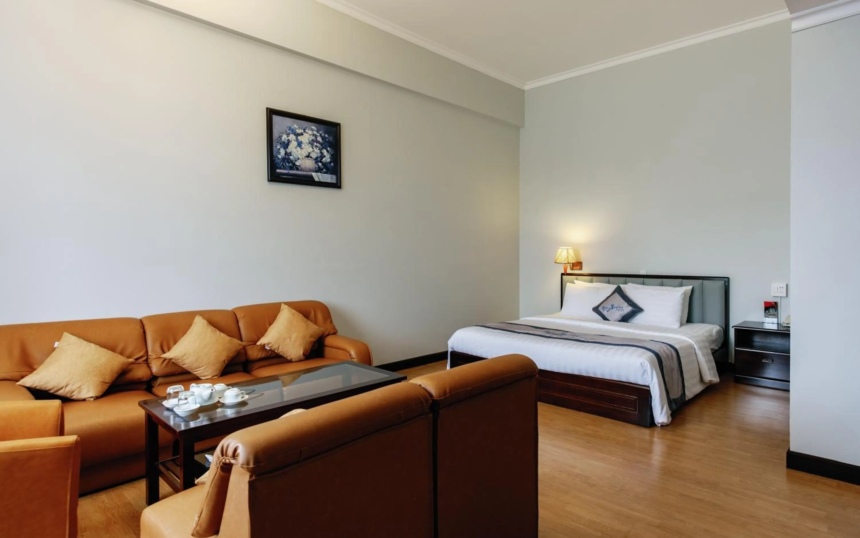 Bed in Đông Xuyên Hotel