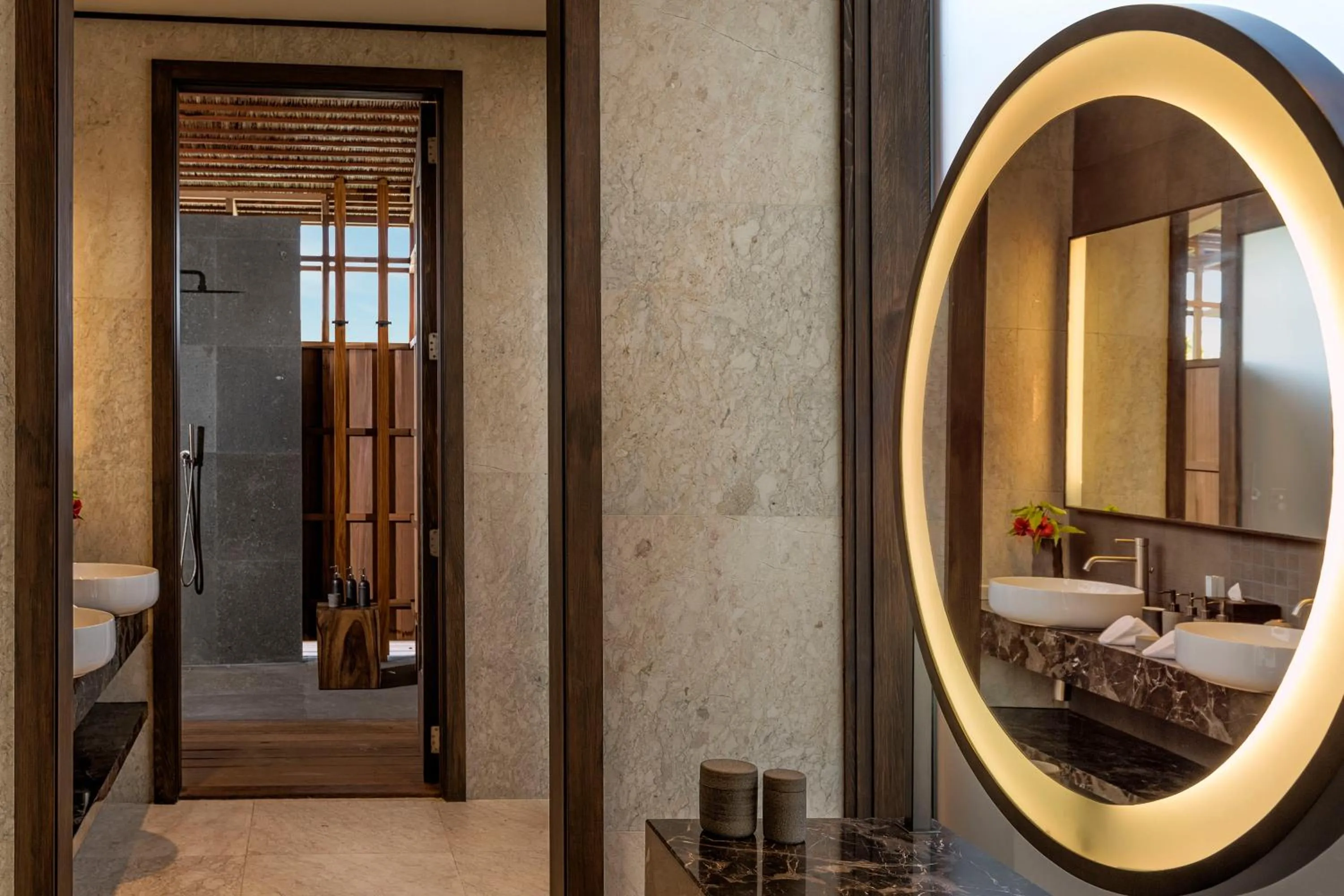 Shower in Kudadoo Maldives Private Island – Luxury All inclusive