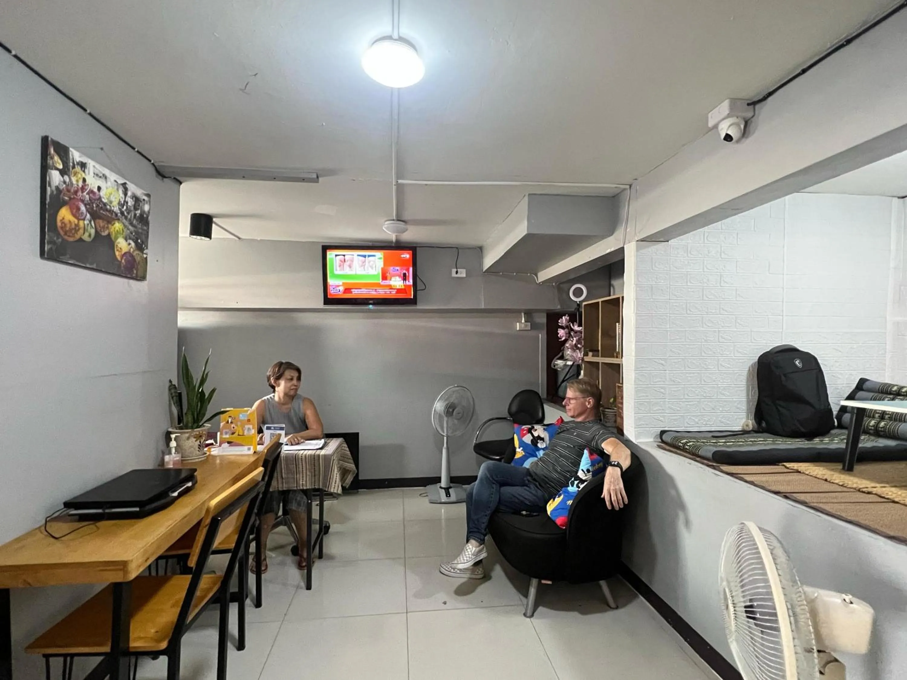 People in Lux Rooms Night Bazaar