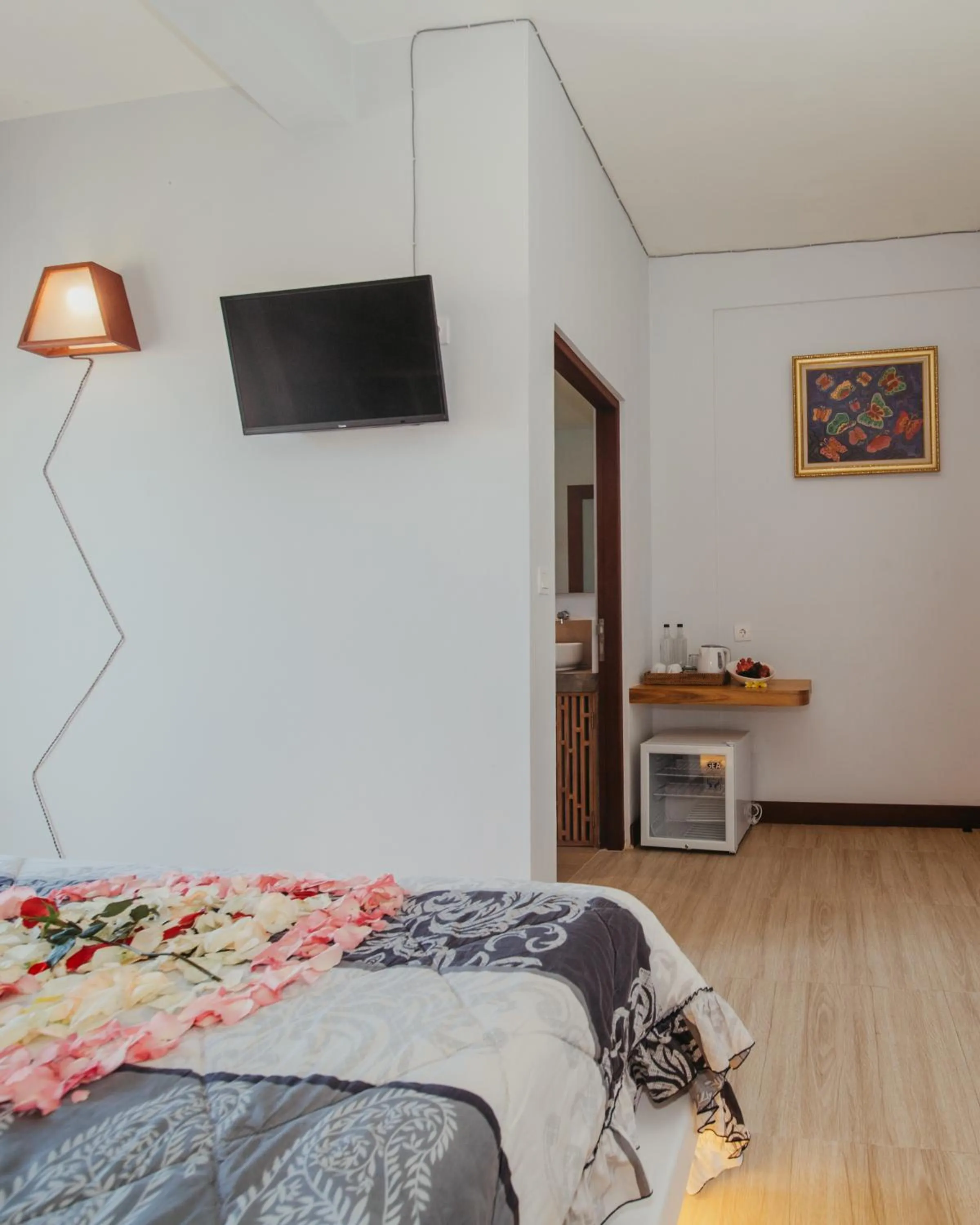 Bed in Kaen Apartments