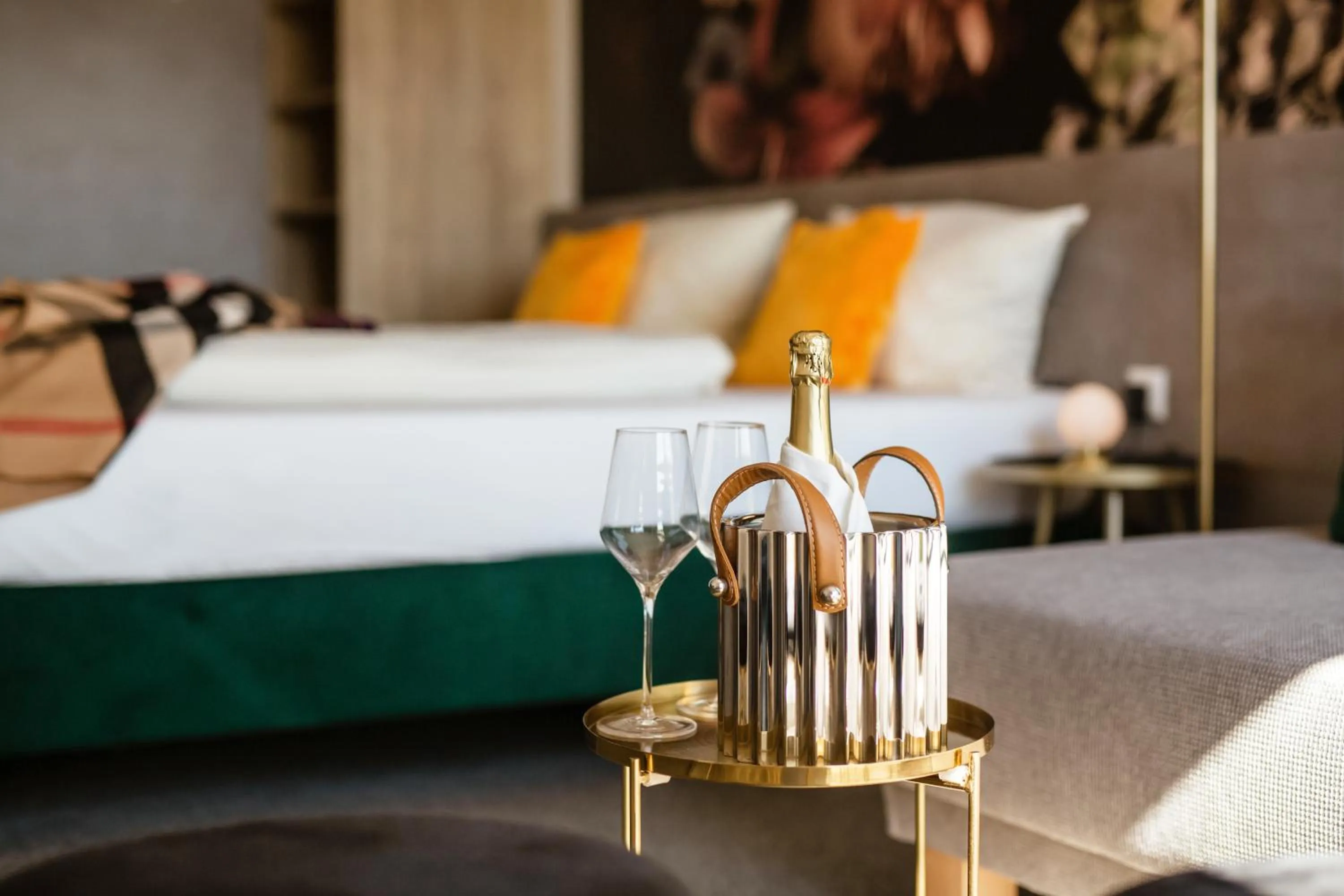 Bed in Hotel Villa Toskana