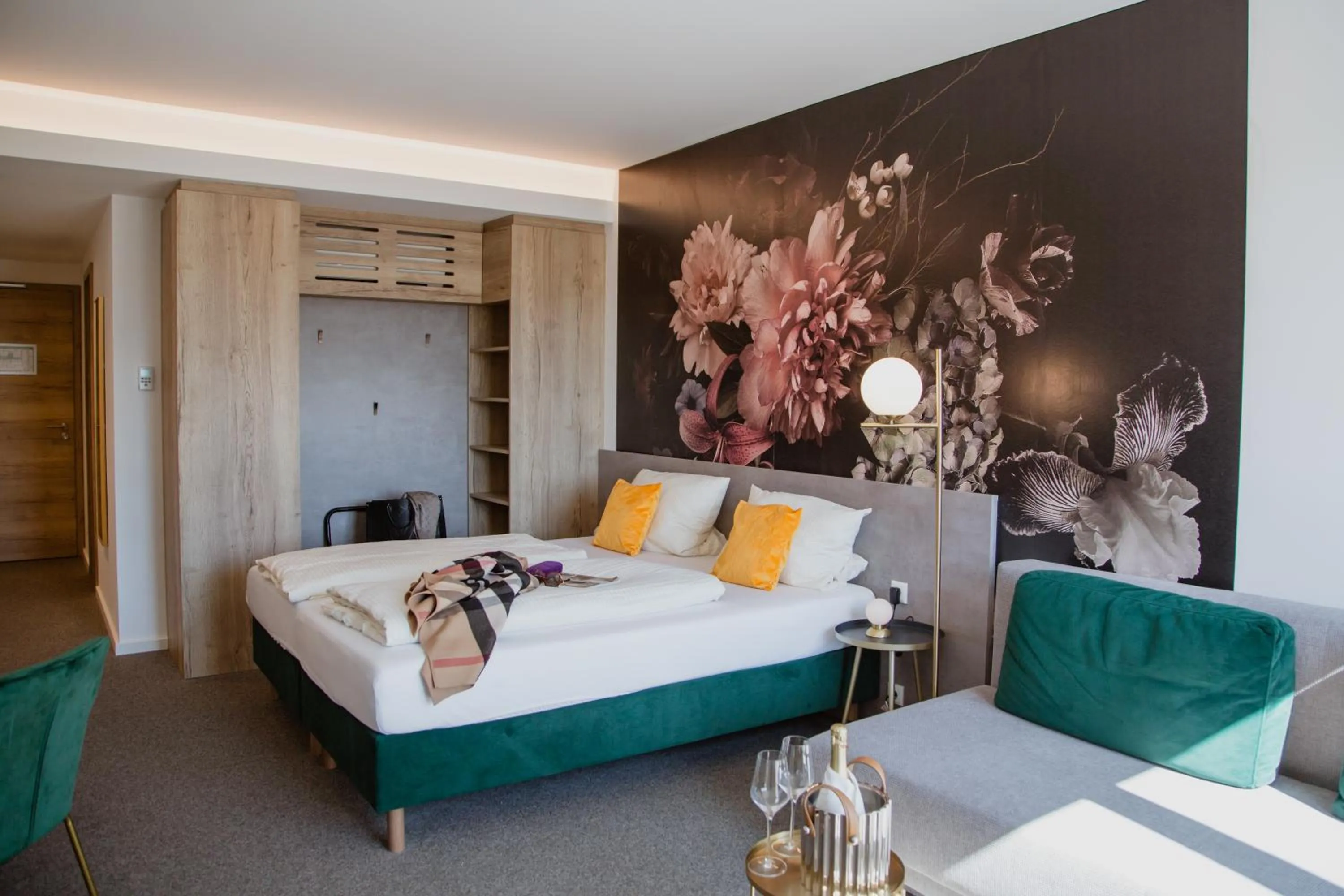 Bed in Hotel Villa Toskana