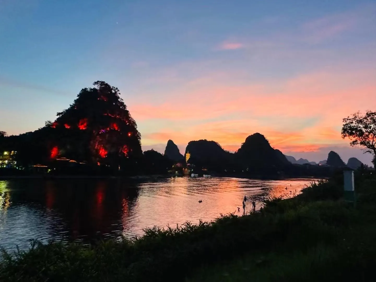 River view in Li River Resort Villa Hotel