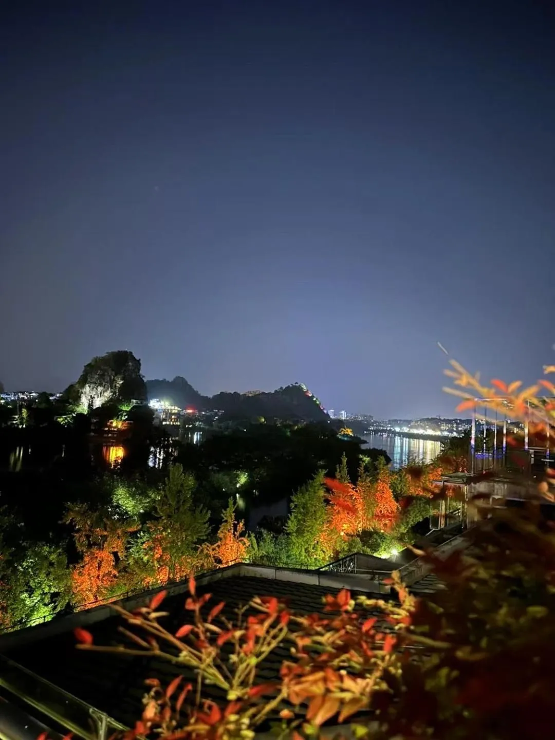 Night in Li River Resort Villa Hotel