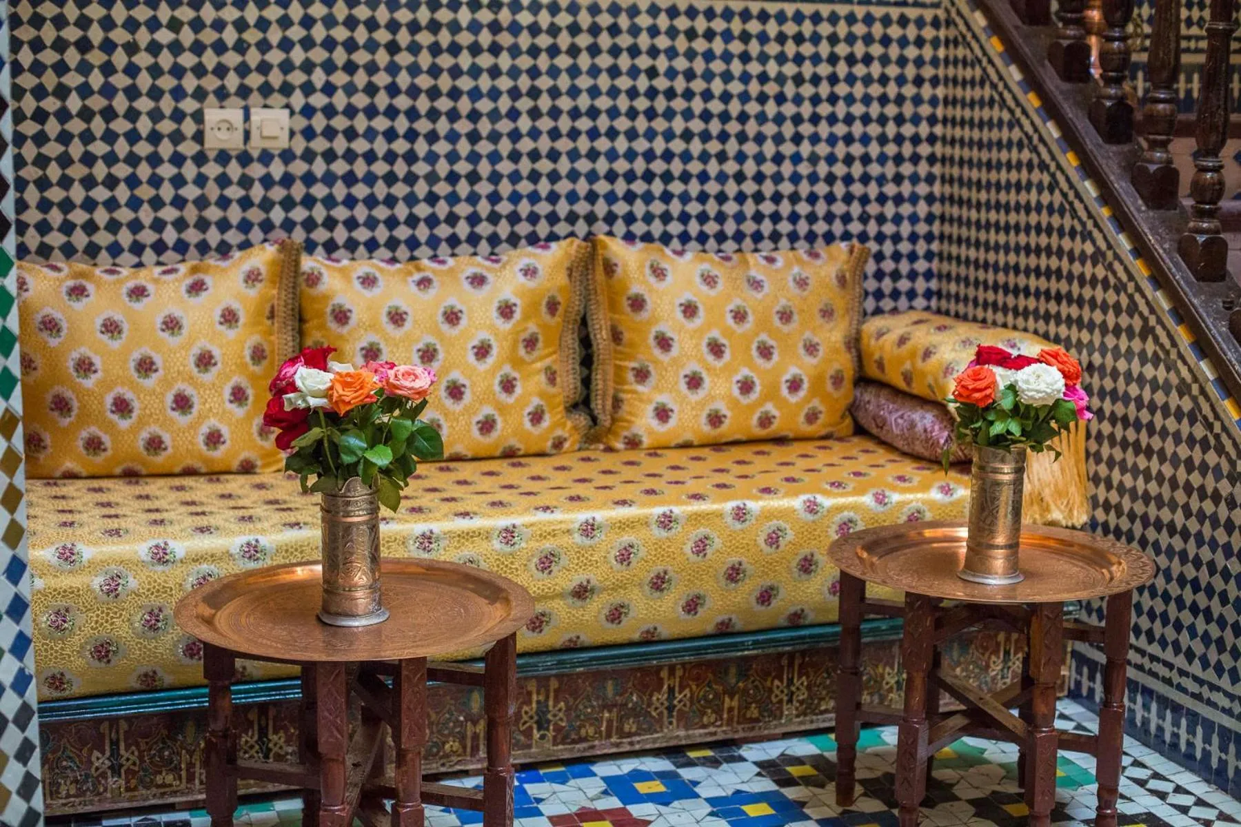 Seating area in Riad DAR FES