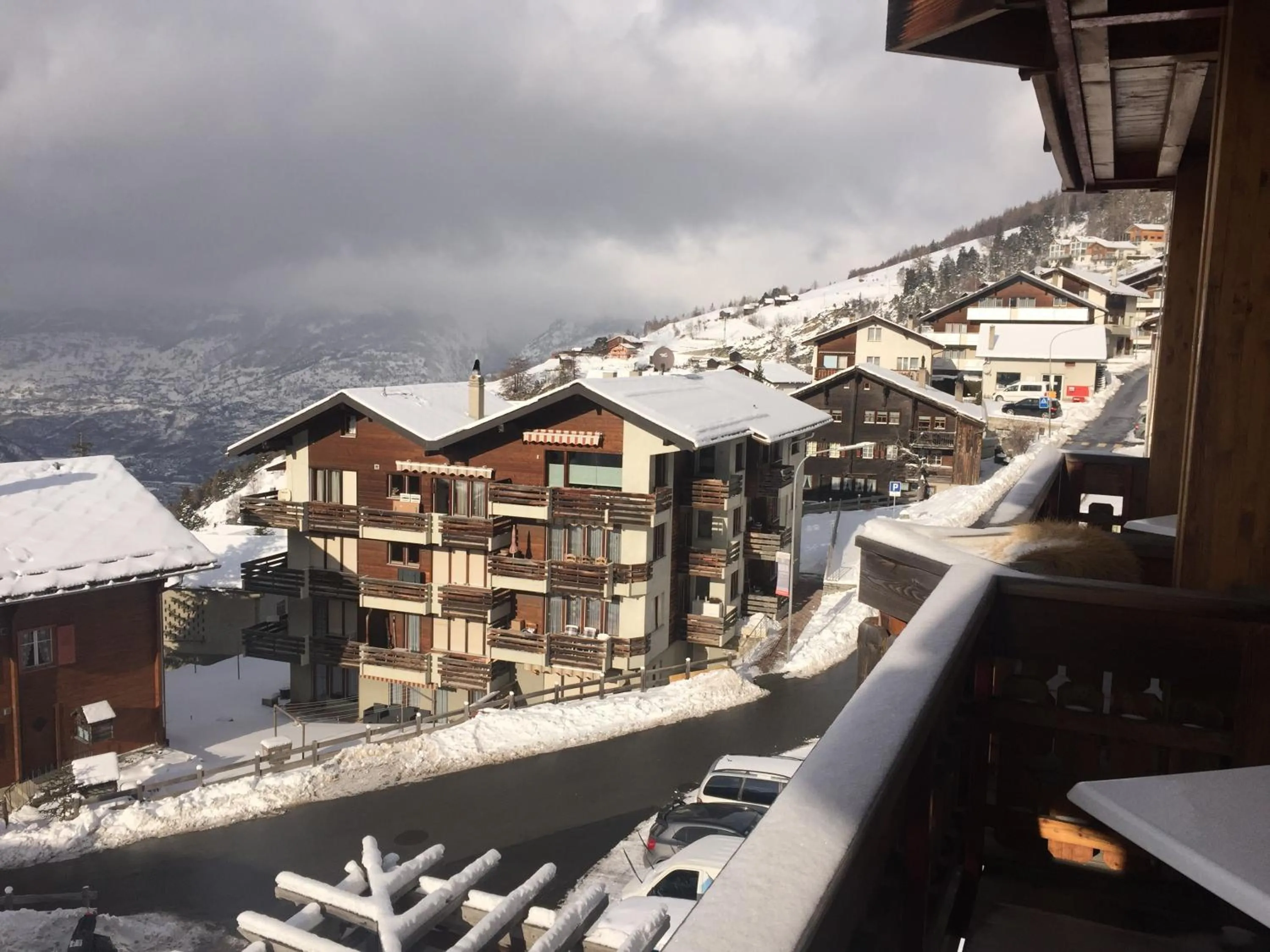 Winter in Hotel Restaurant Rothorn