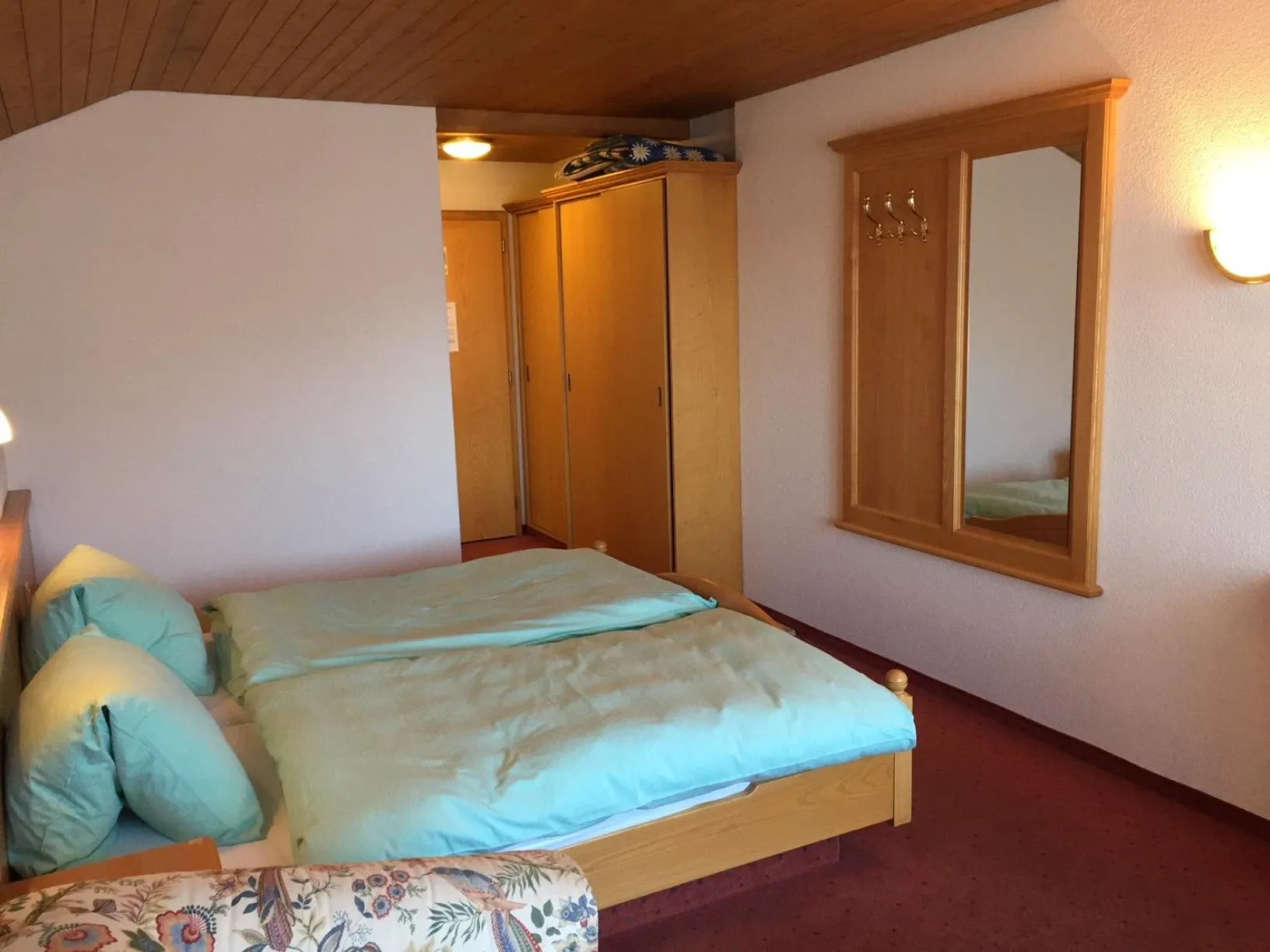 Bed in Hotel Restaurant Rothorn