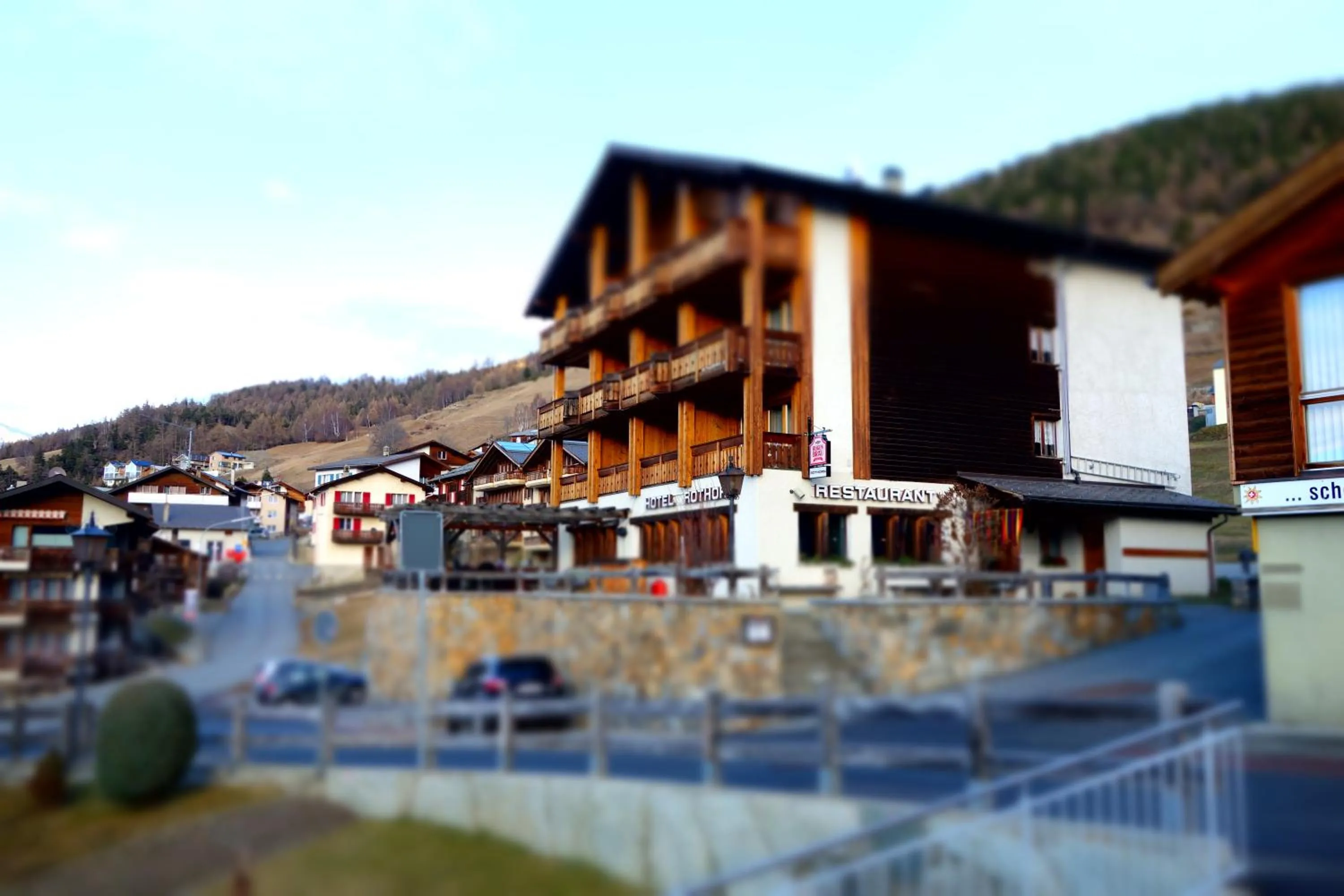 Facade/entrance in Hotel Restaurant Rothorn