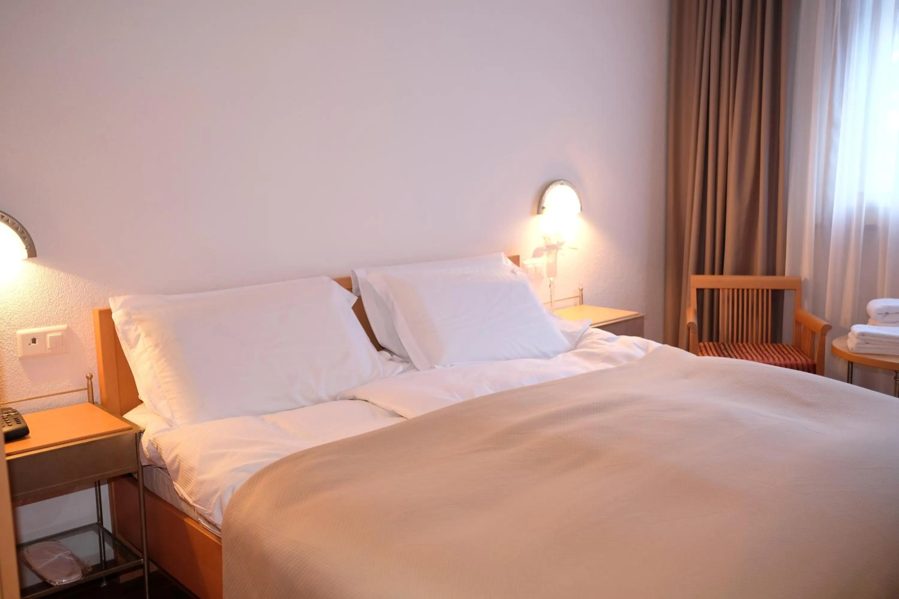 Bed in Hotel Restaurant Rothorn