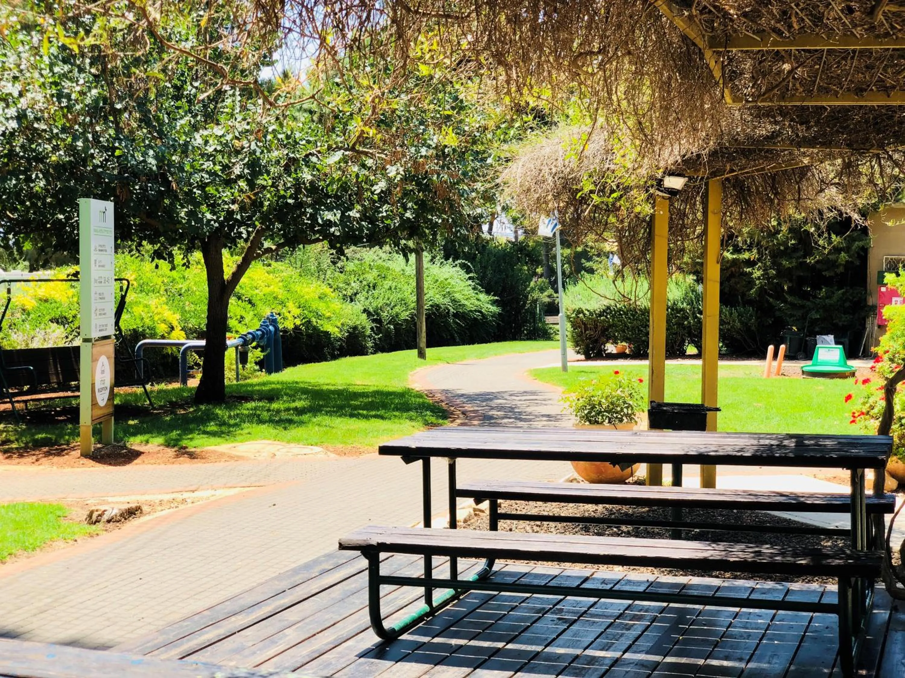 Balcony/Terrace in Kibbutz Malkiya Travel Hotel