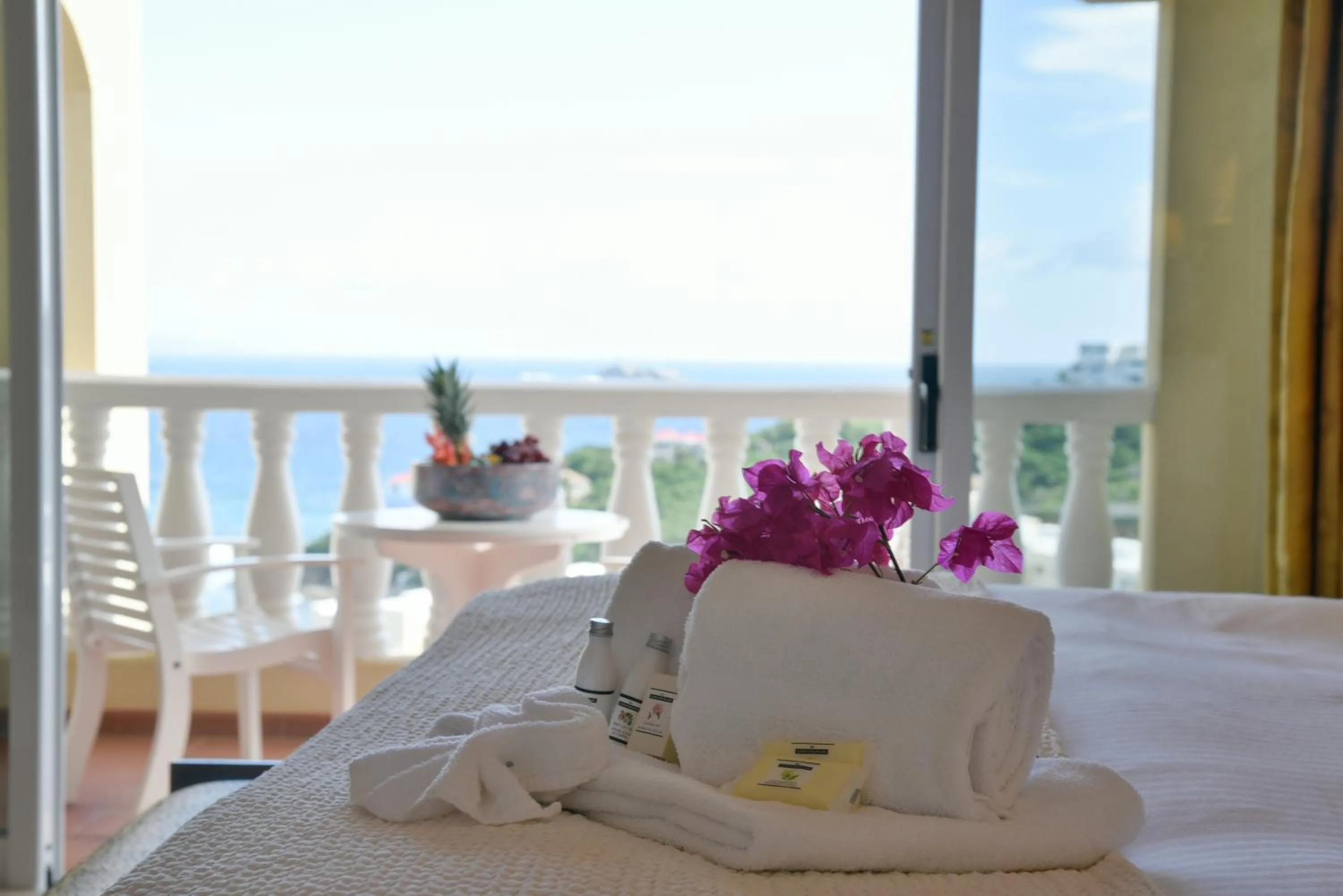 Bed in Princess Heights Luxury Condo Hotel