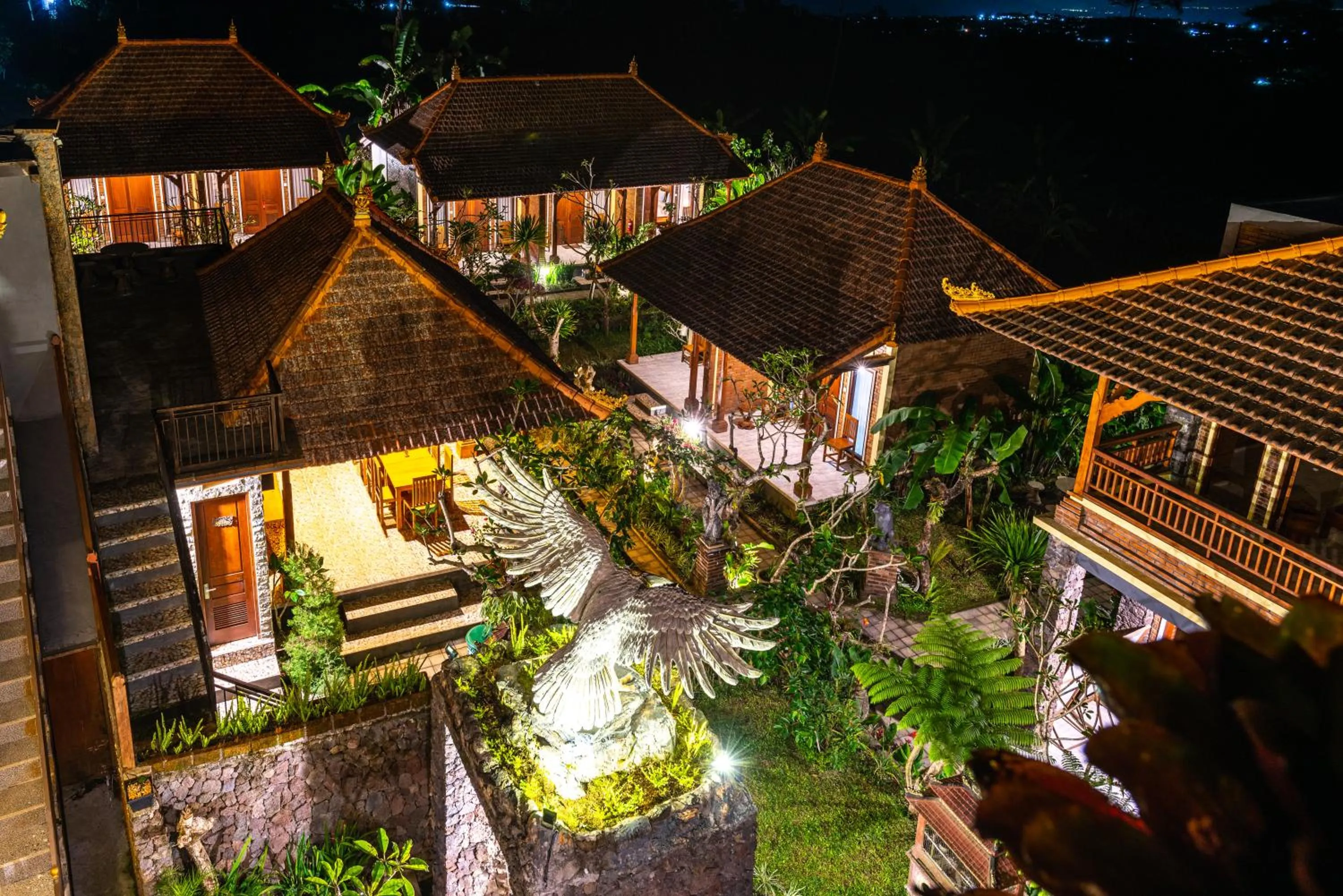 Property building in The Garuda Villa and Restaurant