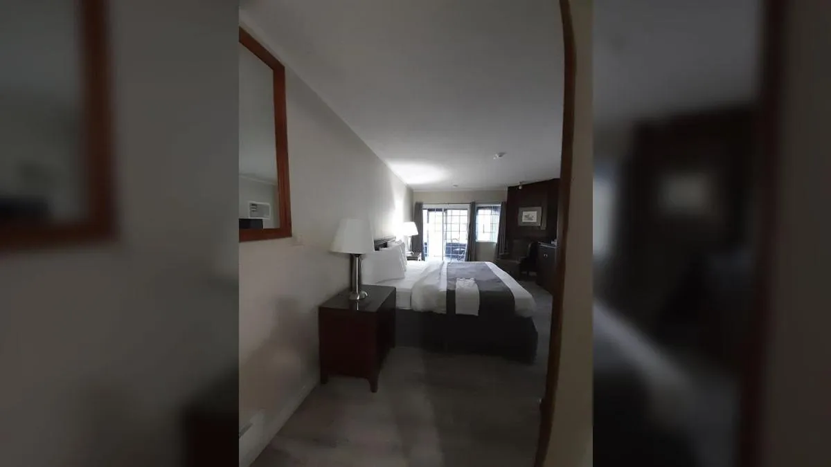 Bed in Algonquin Lakeside Inn