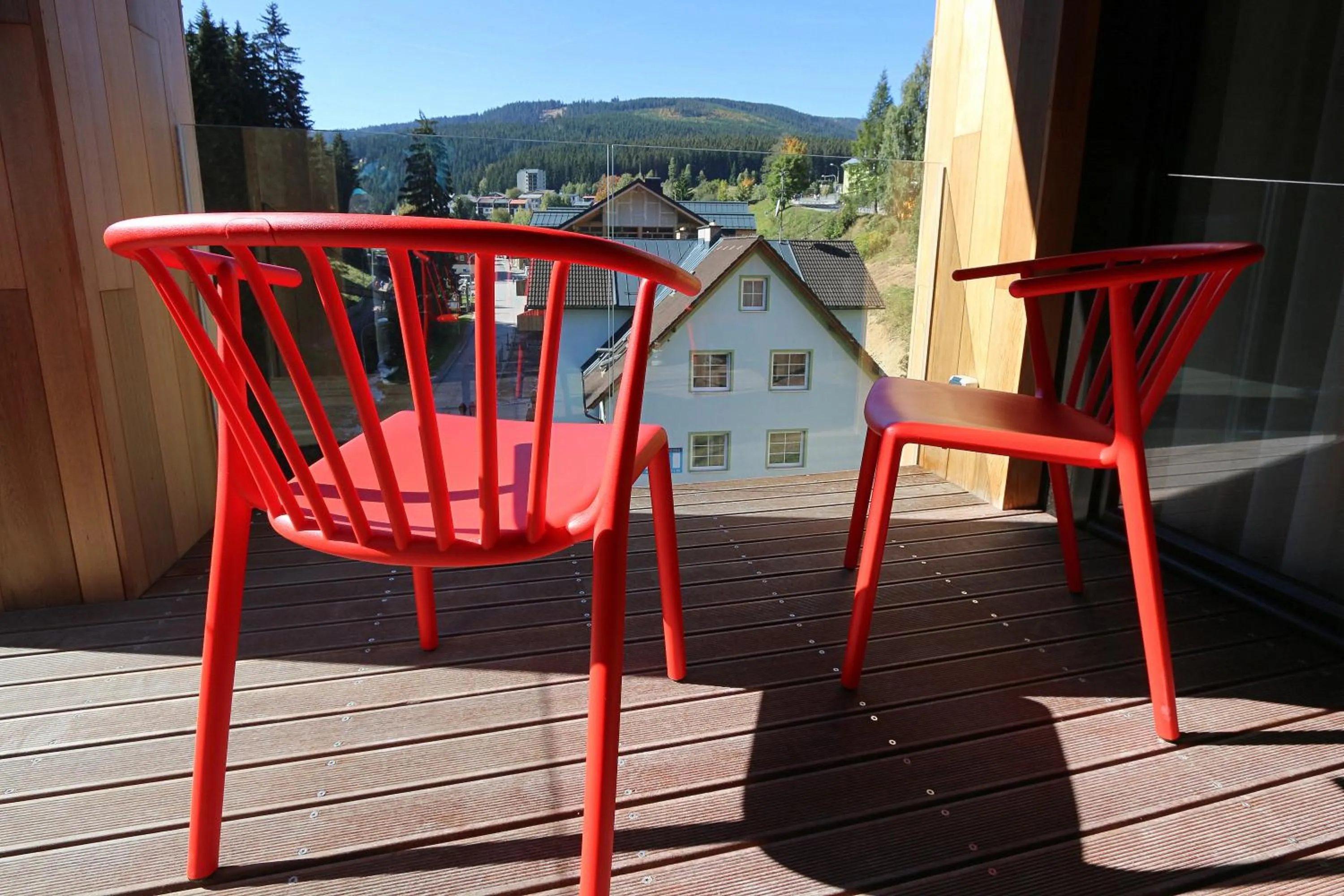 Balcony/Terrace in Aparthotel Svatý Vavřinec