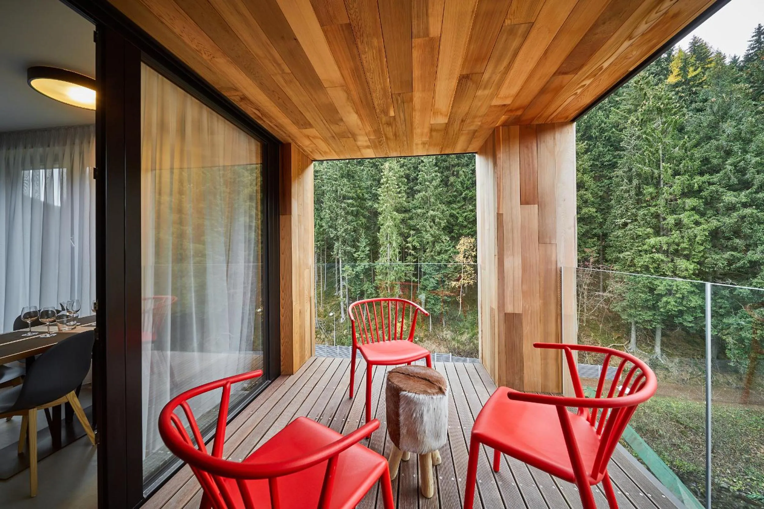 Balcony/Terrace in Aparthotel Svatý Vavřinec