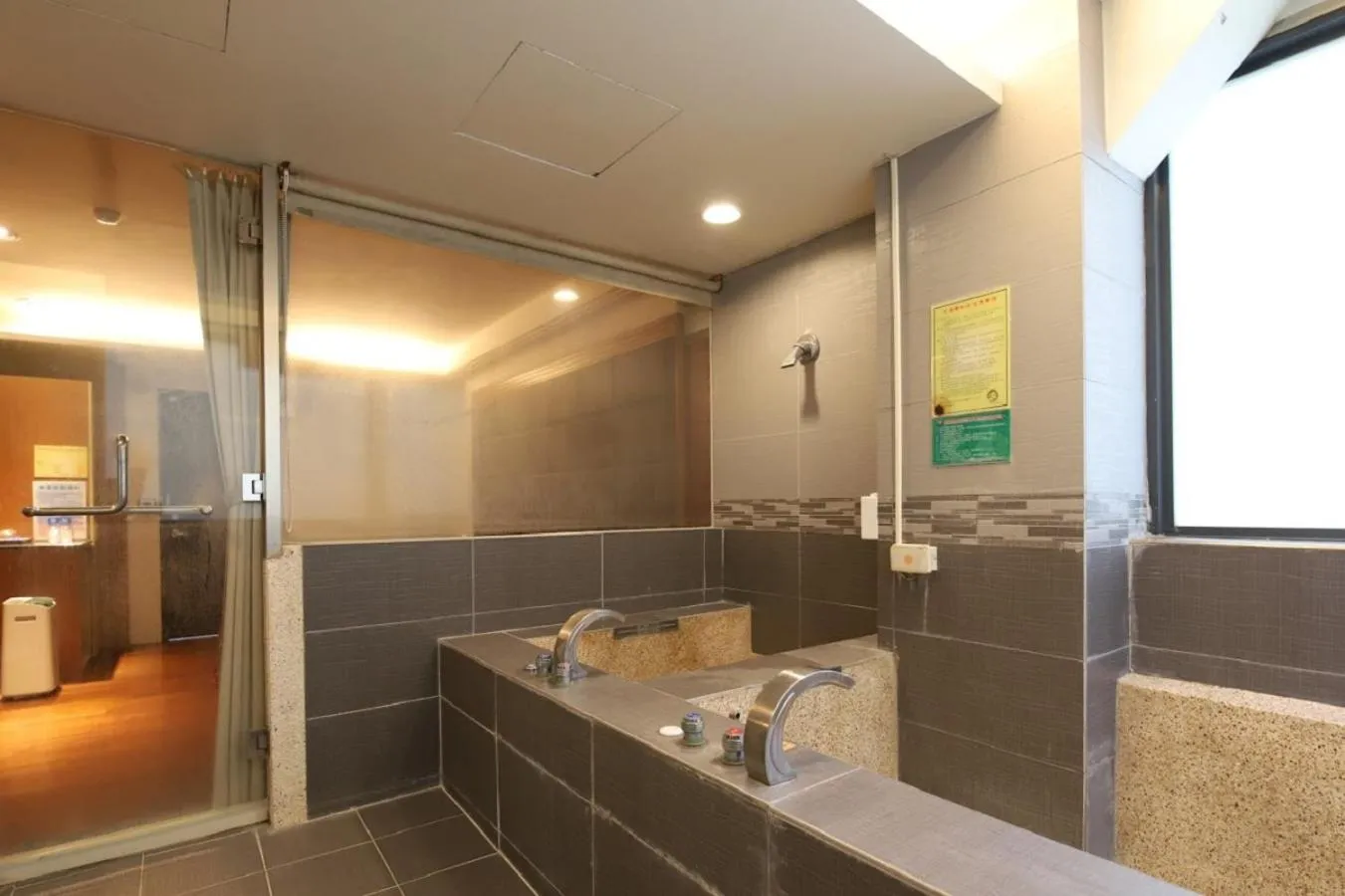 Shower in Yosemite Hot Spring Resort