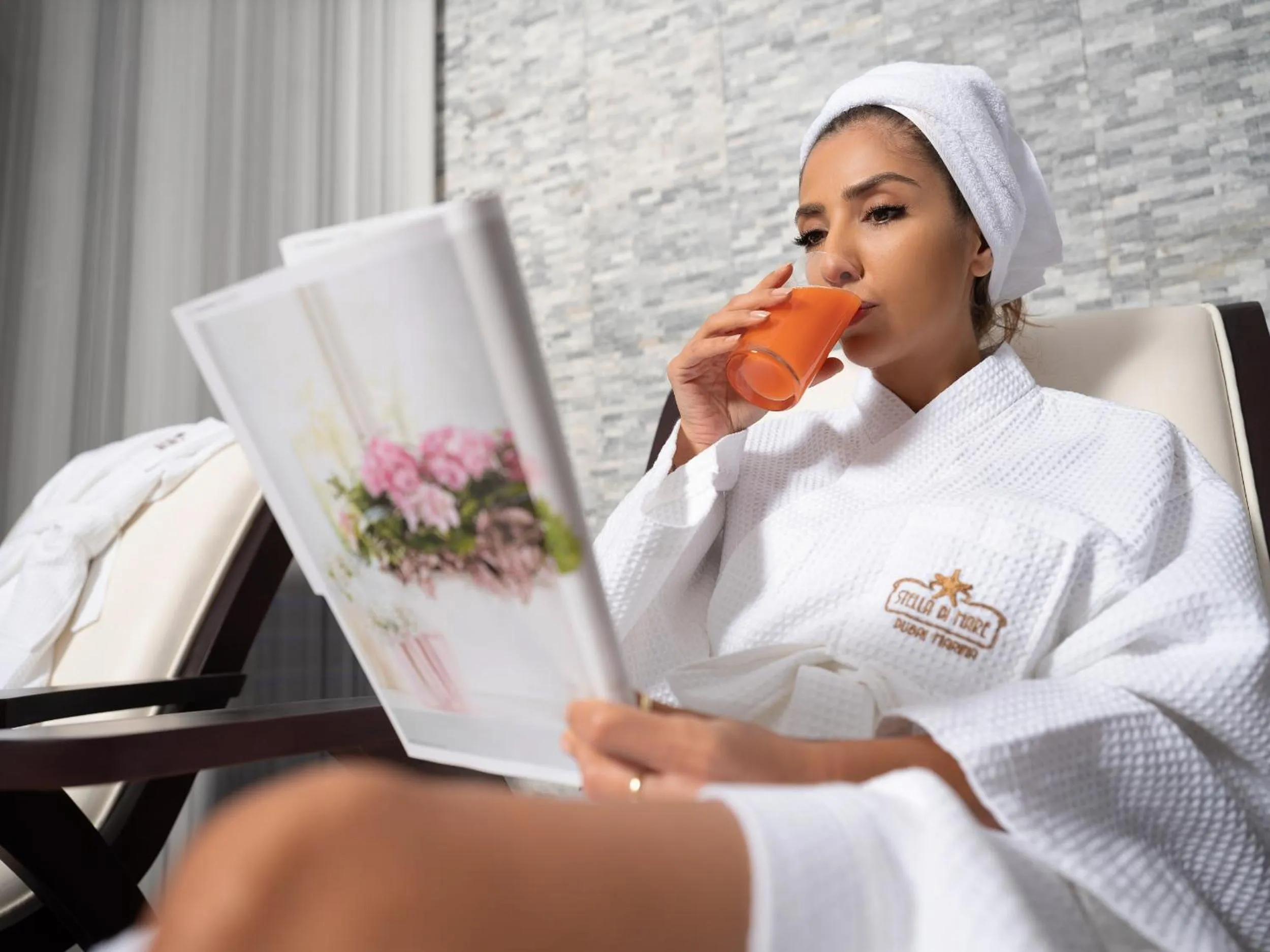 People in Stella Di Mare Dubai Marina Hotel