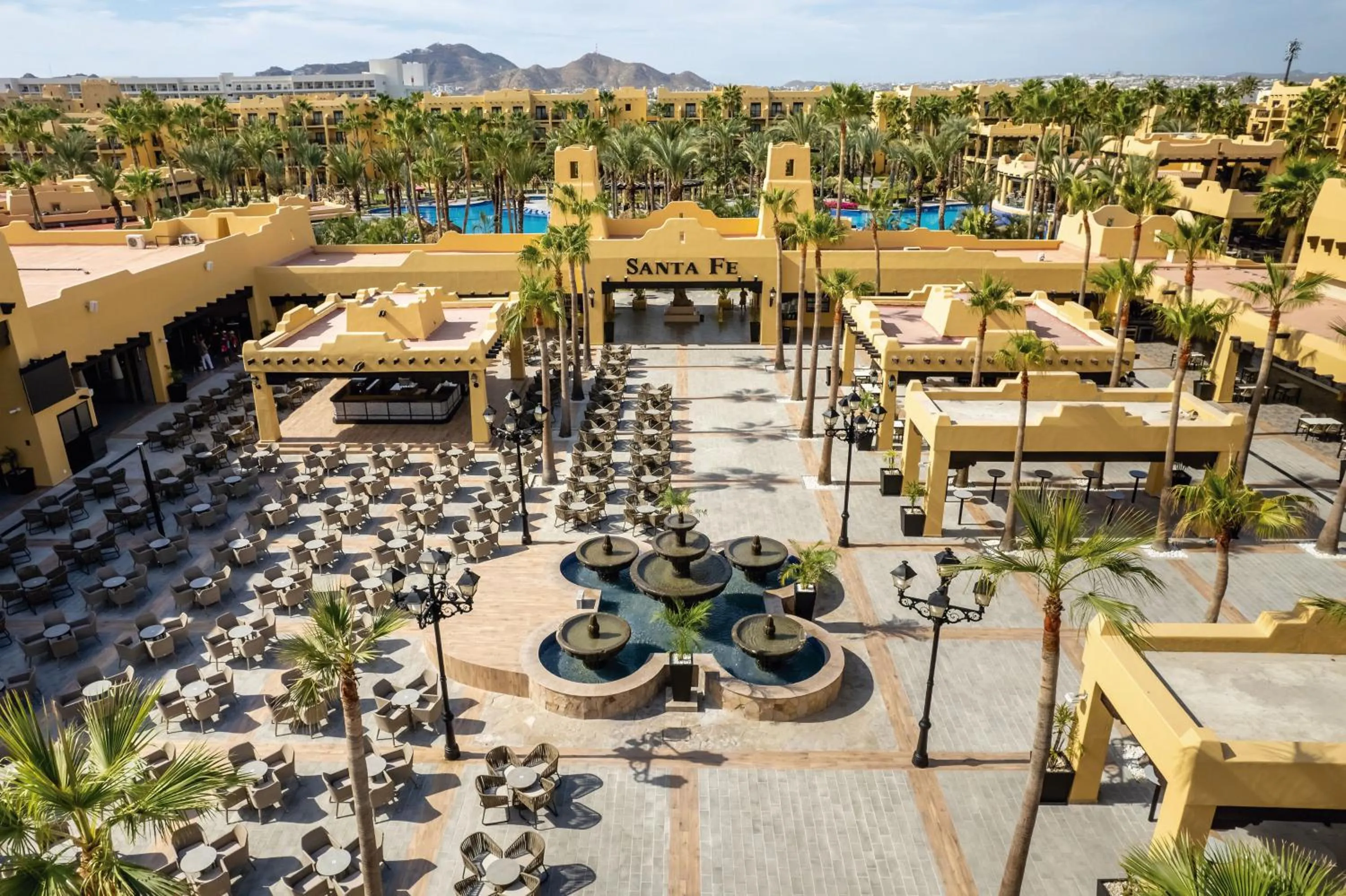 Patio in Riu Santa Fe - All Inclusive