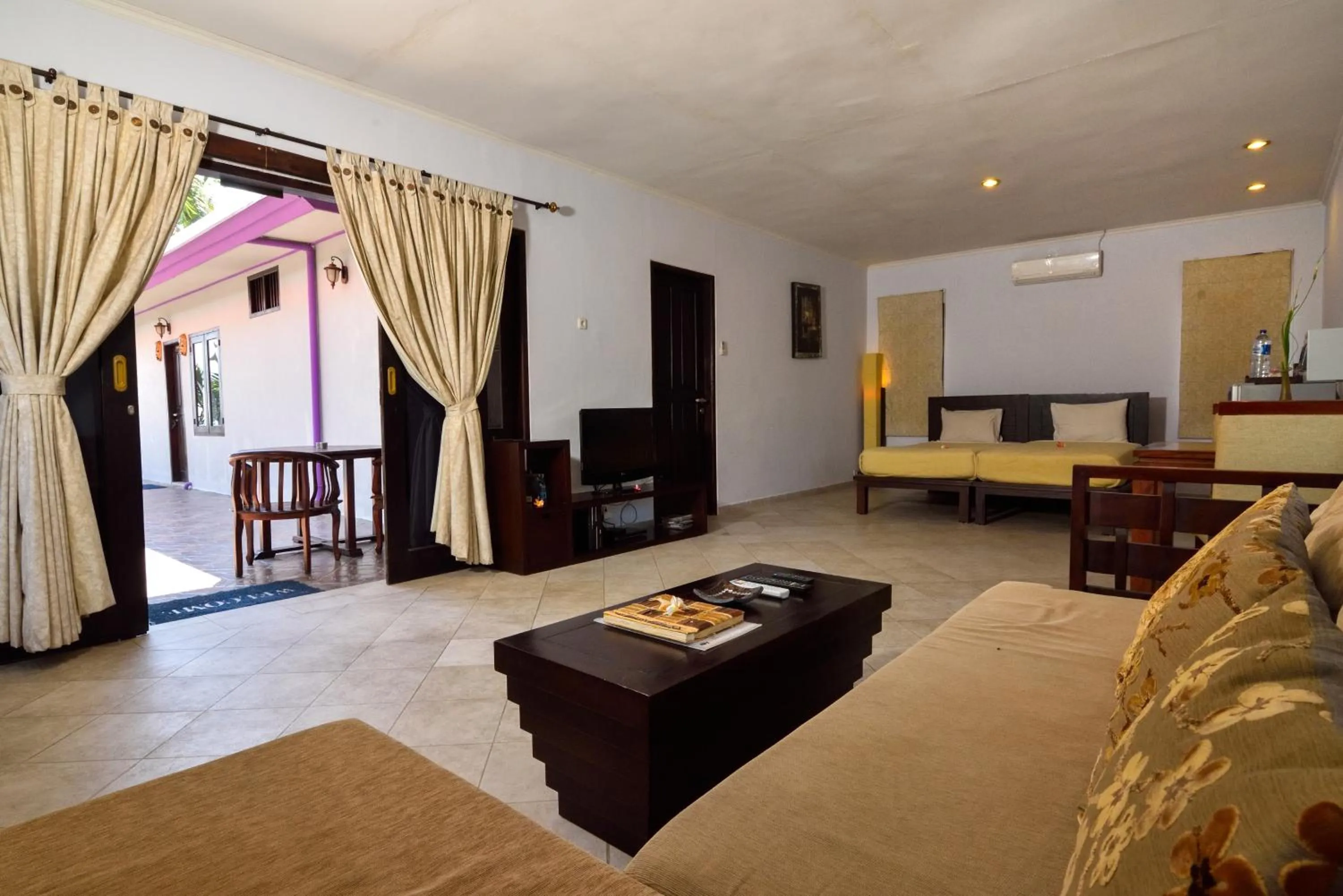 Living room, Bed in Dolphin Beach Bali