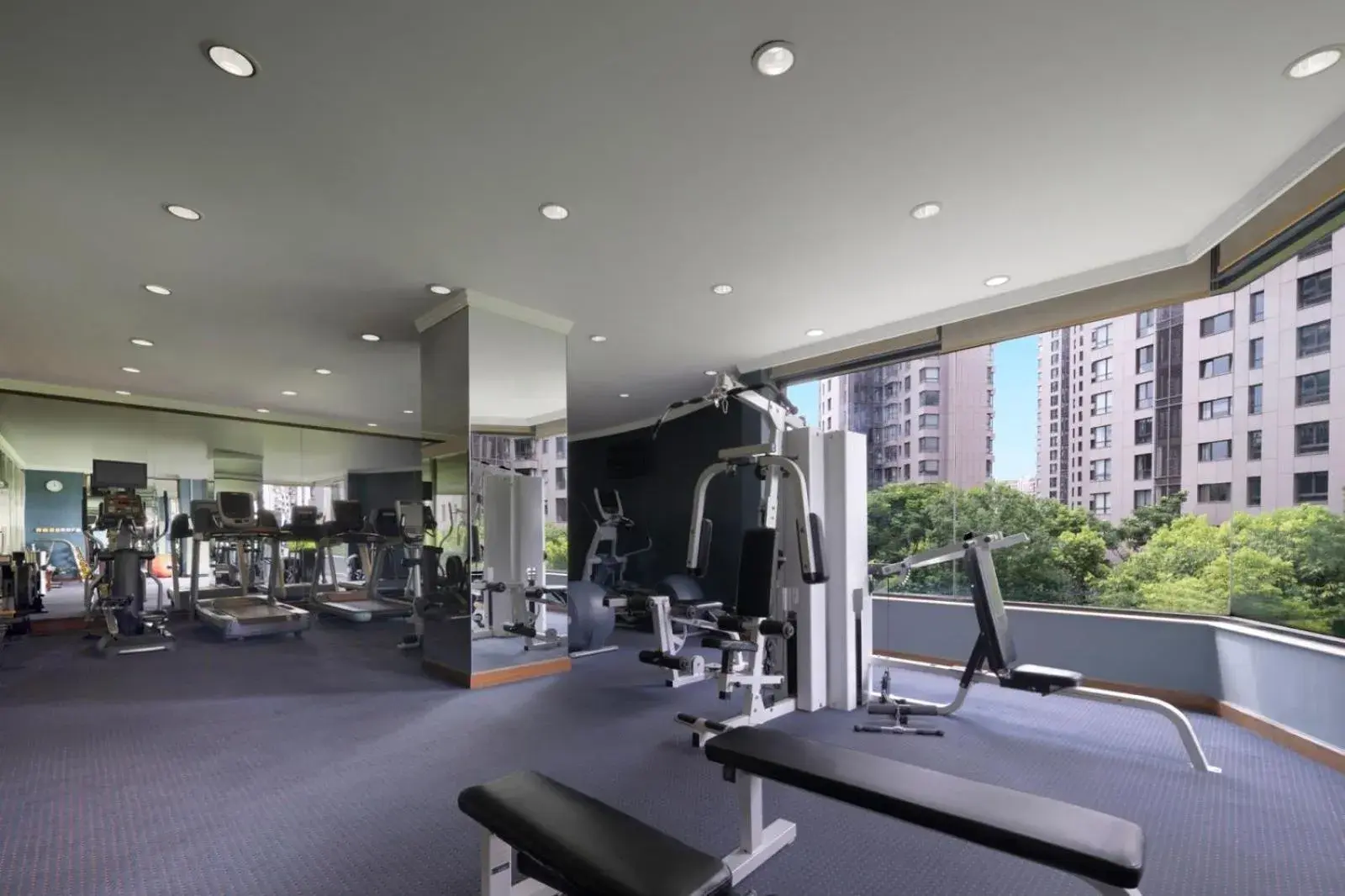 Fitness centre/facilities in DoubleTree by Hilton Shanghai Pudong - Present welcome cookie Fitness centre/facilities in DoubleTree by Hilton Shanghai Pudong - Present welcome cookie
