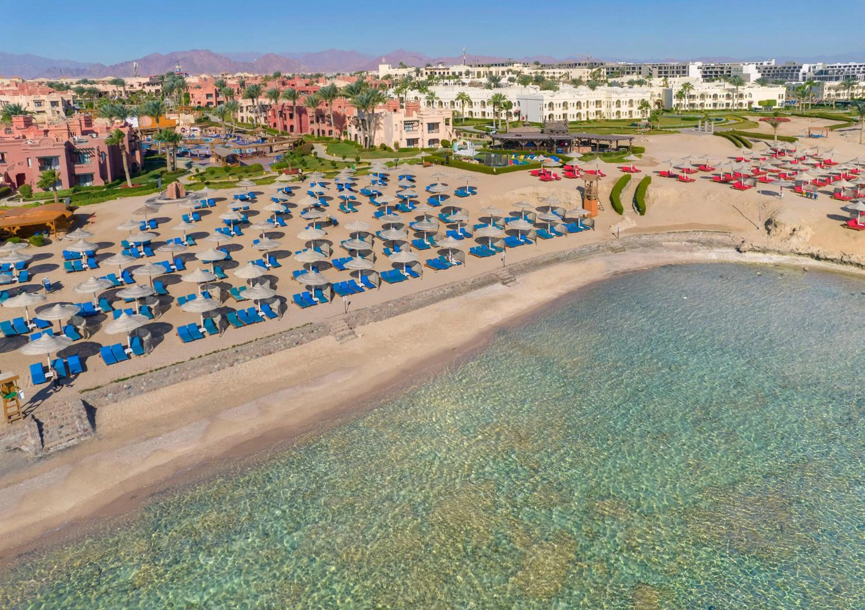 Beach in Charmillion Gardens Aquapark