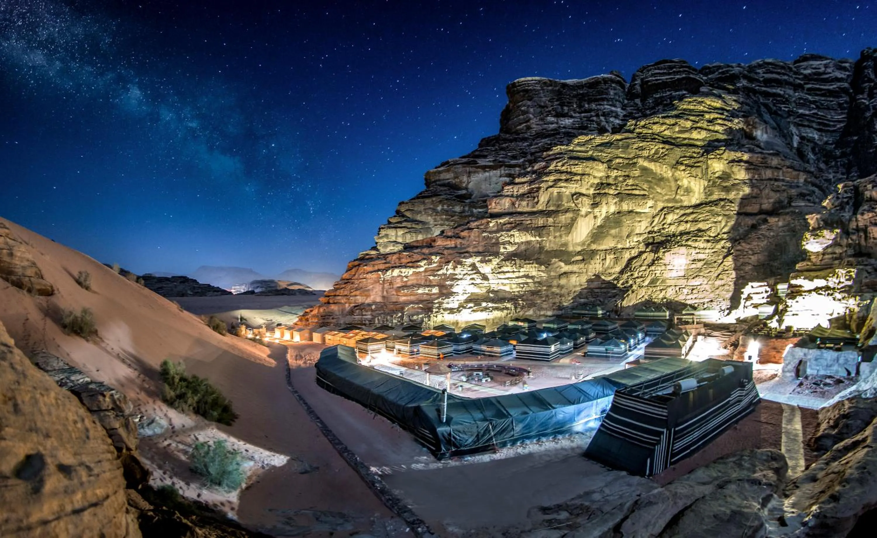 Mountain view in Rahayeb Desert Camp