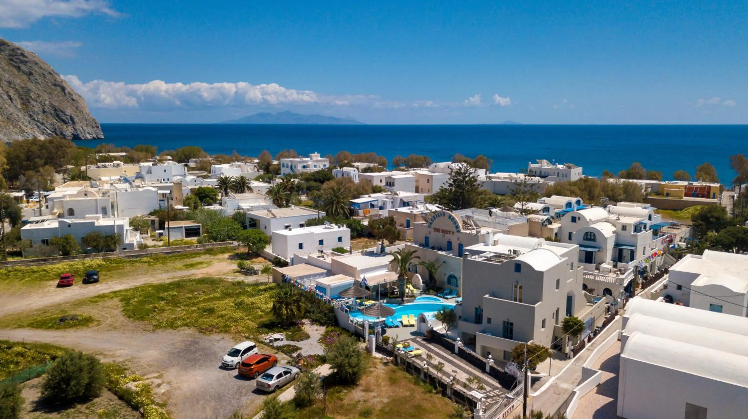 Bird's eye view in Fortuna Perissa