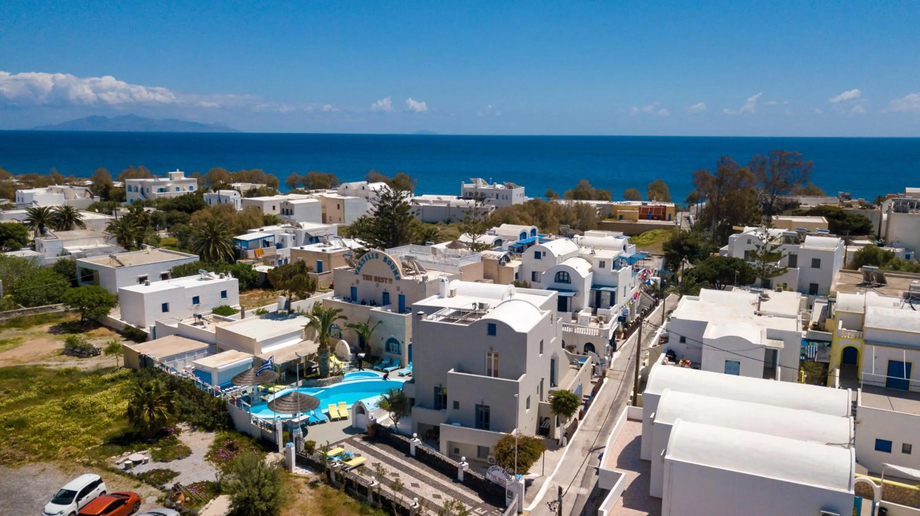 Bird's eye view in Fortuna Perissa