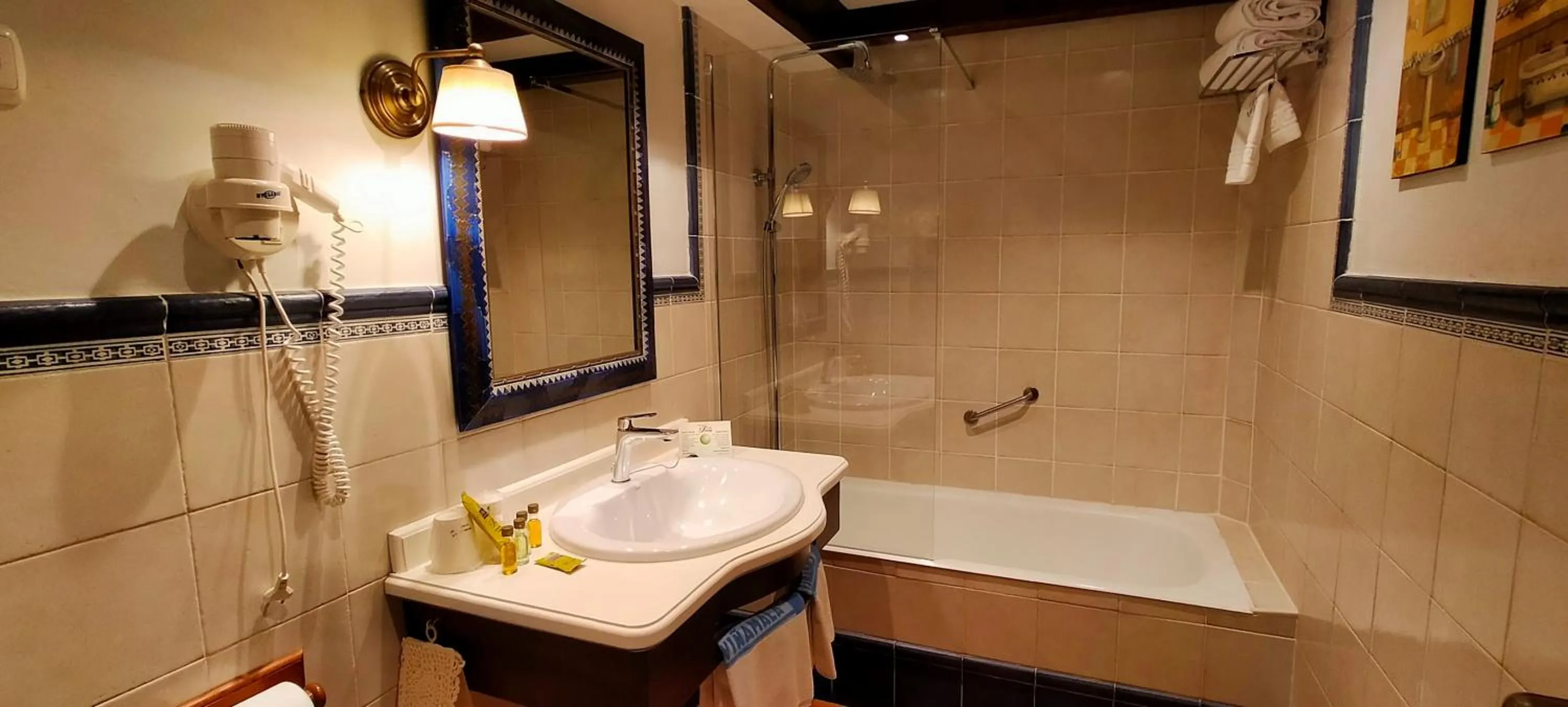 Shower in Hotel Villa de Torla