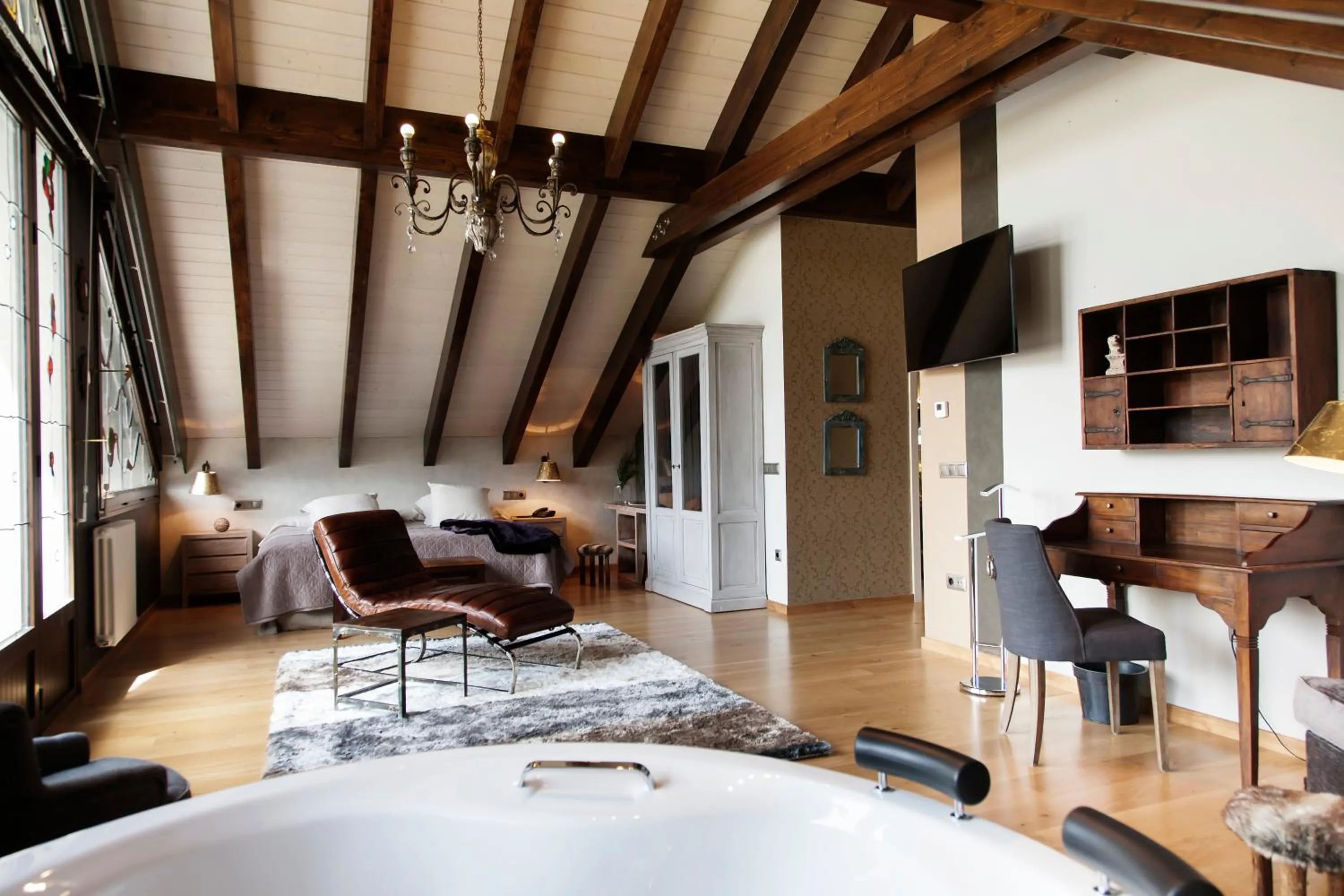 Living room in Hotel Villa de Torla