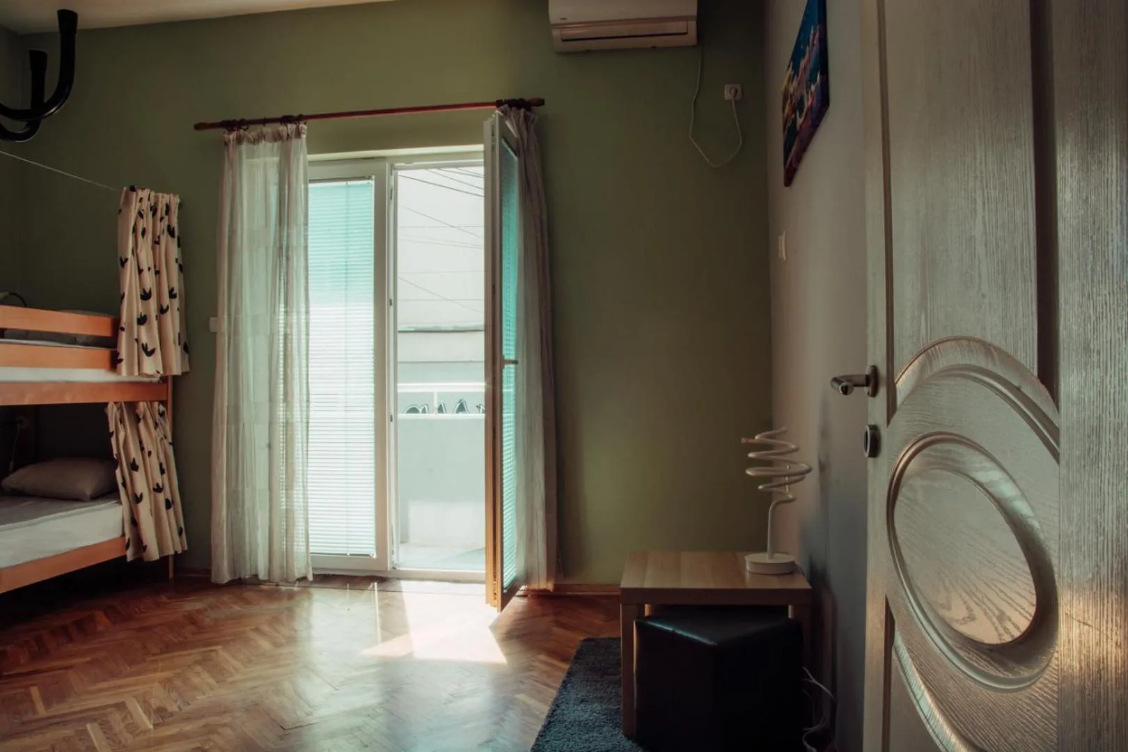 Balcony/Terrace, Bed in Skopje Downtown Hostel