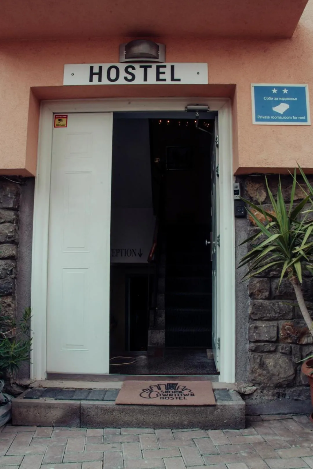 Facade/entrance in Skopje Downtown Hostel