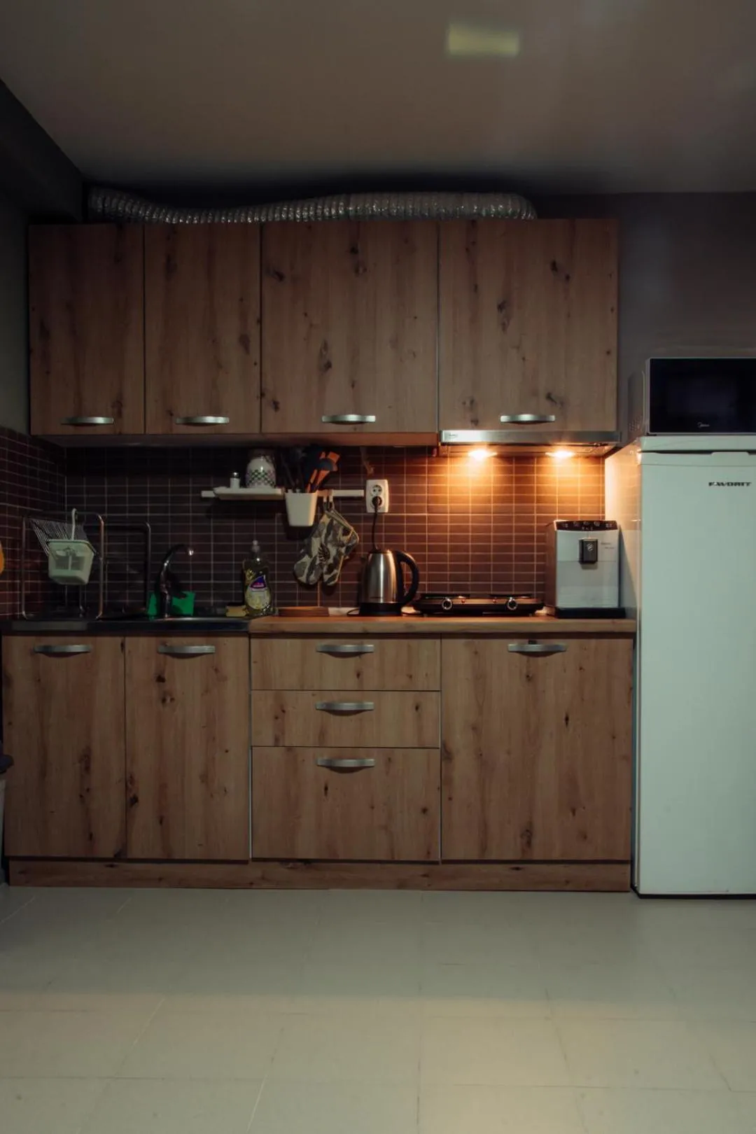 Kitchen or kitchenette in Skopje Downtown Hostel