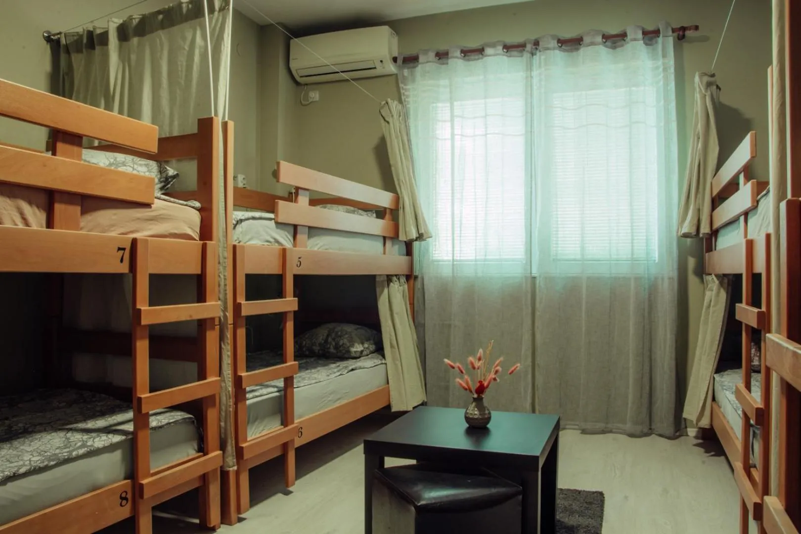 Seating area, Bed in Skopje Downtown Hostel