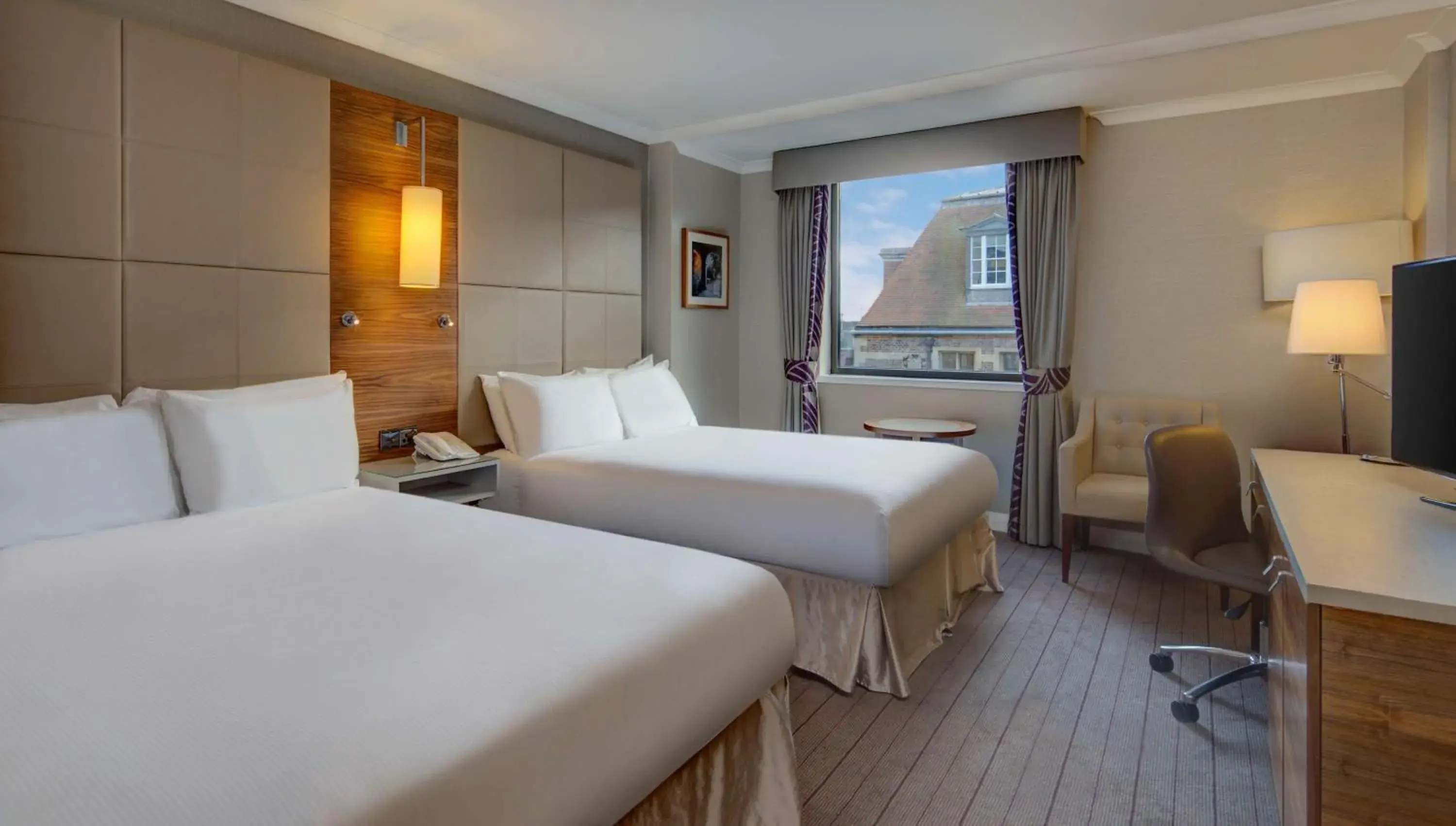 Bedroom, Bed in Hilton Cambridge City Centre Bedroom, Bed in Hilton Cambridge City Centre