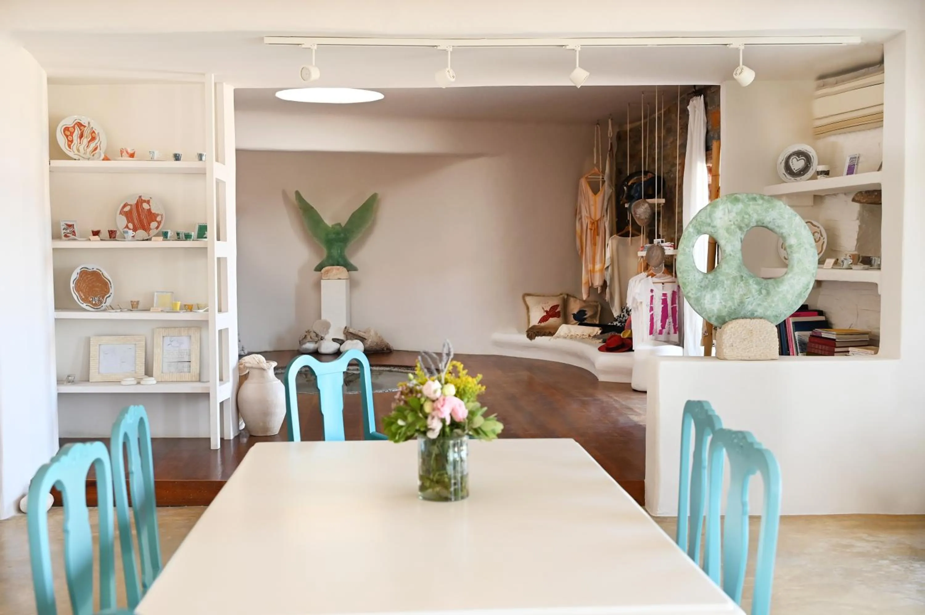 Seating area in Aigis Suites Kea