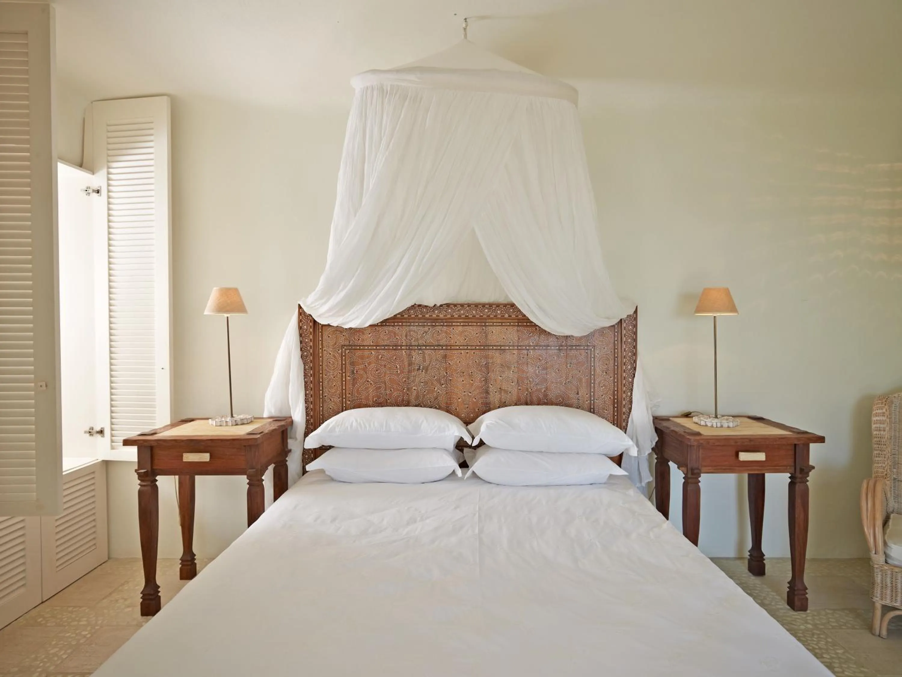 Bed in Aigis Suites Kea