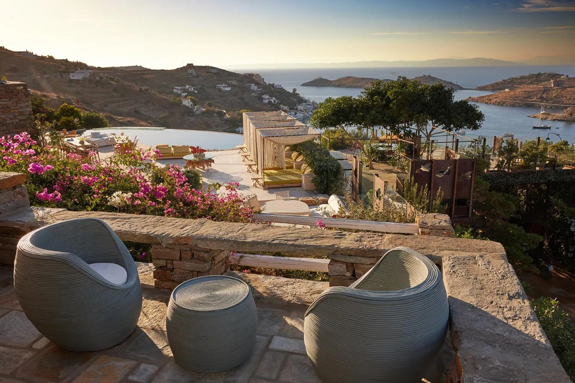 Patio in Aigis Suites Kea